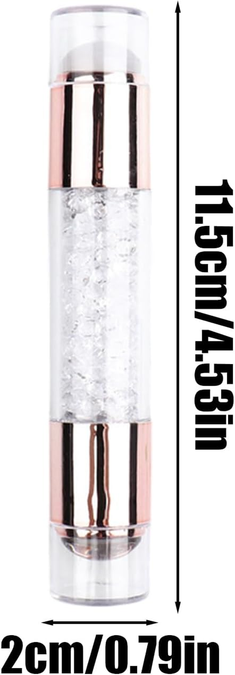 Nail Stamper Kit | Home Stamping Pens | Rhinestone Embellished Double Ended Stamping Pens Tool for Manicure Home Practice Nail Salon - Pink image number 6