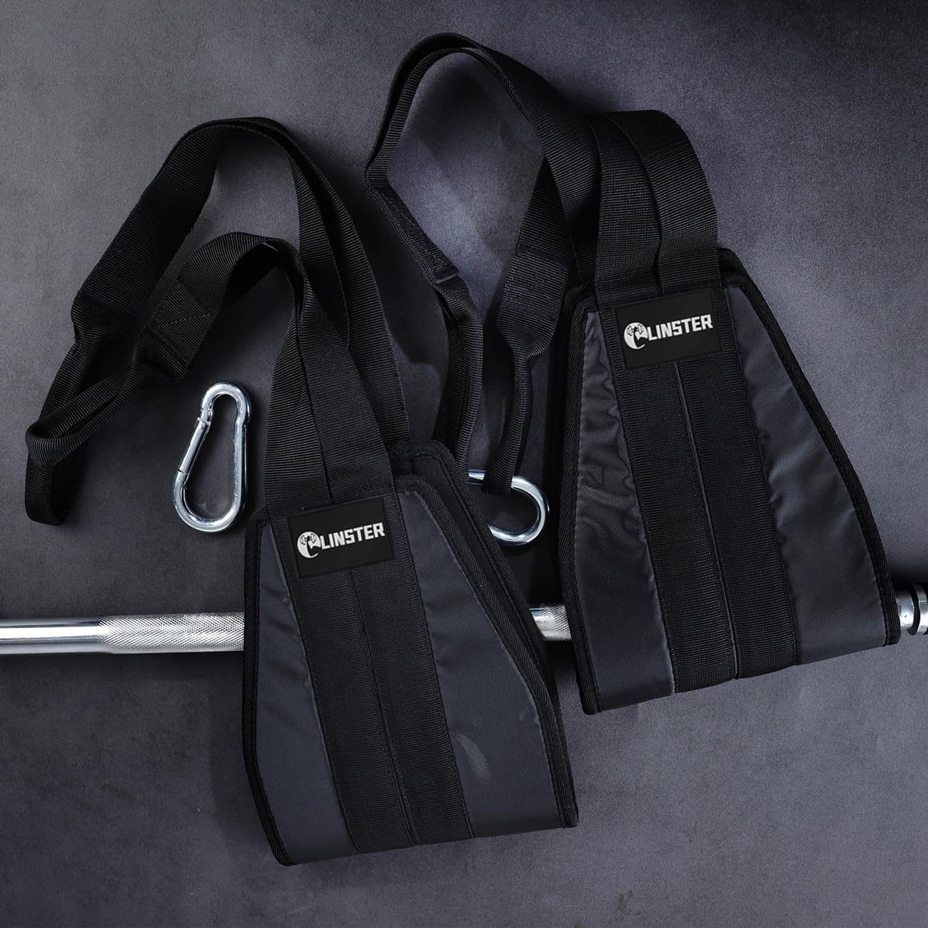 Hanging Ab Straps for Pull up Bar (Pair), Rip Resistant Heavy Duty Ab Sling Straps Padded Arm Support Slings for Ab Workout, Leg Raises and Knee Ups, Pull up Straps for Men Women image number 5