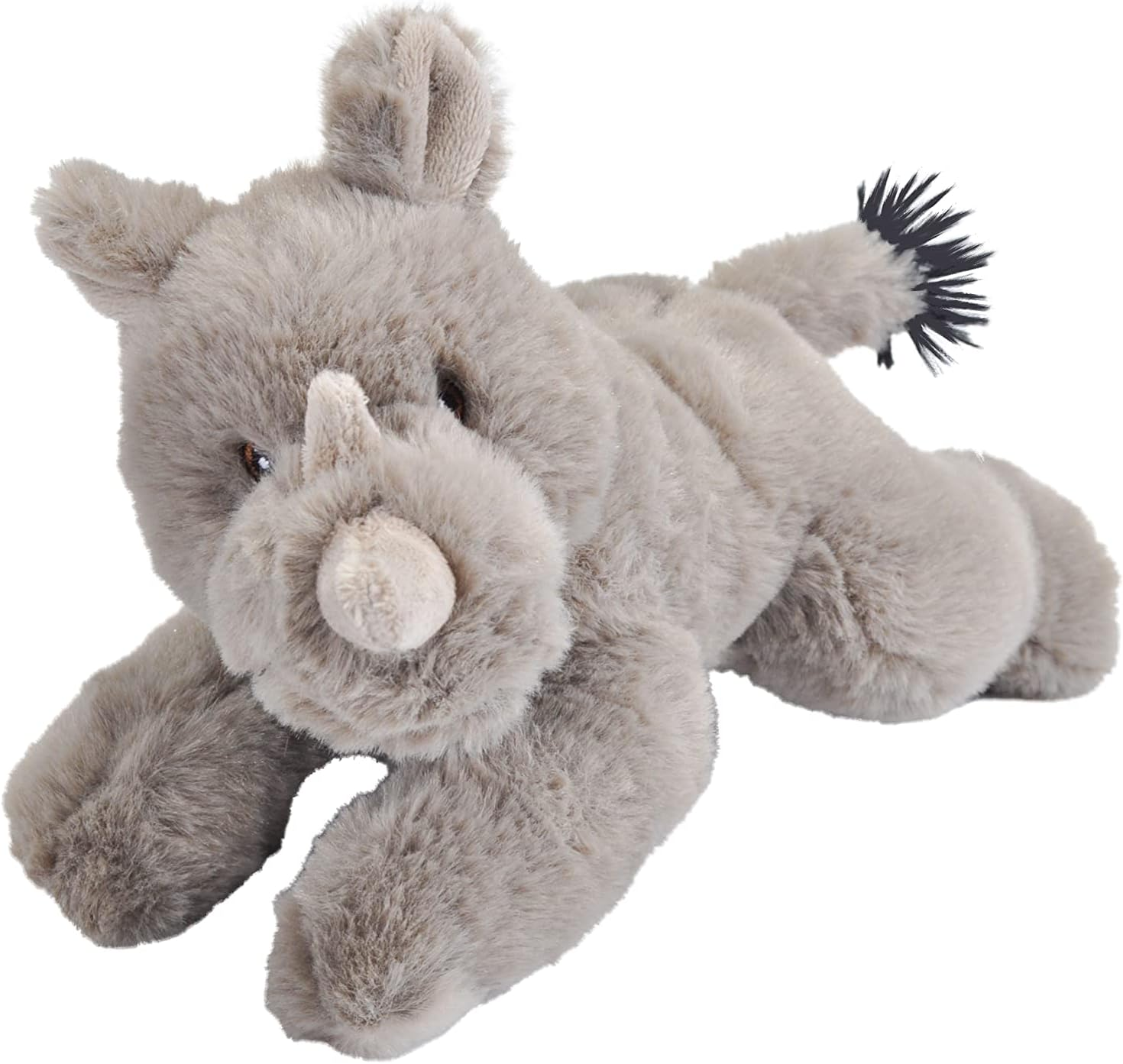 Wild Republic Ecokins Mini Rhino, Stuffed Animal, 8 Inches, Kids, Plush Toy, Made from Spun Recycled Water Bottles, Eco Friendly, Child&rsquo;S Room Decor image number 1