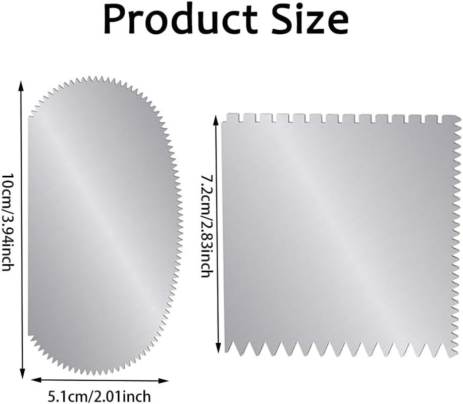 Ceramic Clay Sculpting Tools, 2 Piece Serrated Scraper Set, Pottery Ribs for Modelling and Texturing image number 3