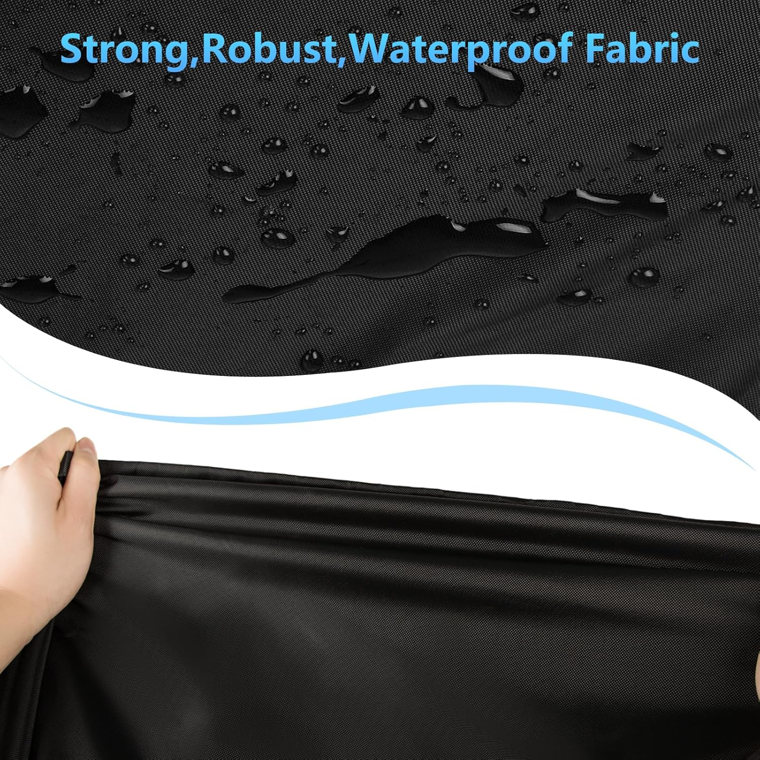 Kovshuiwe Universal Tuff Tray Cover 100X100X10Cm - Black - Waterproof - Lightweight - anti Mould Resistant - Universal Fit to Any Tuff Tray Size image number 1