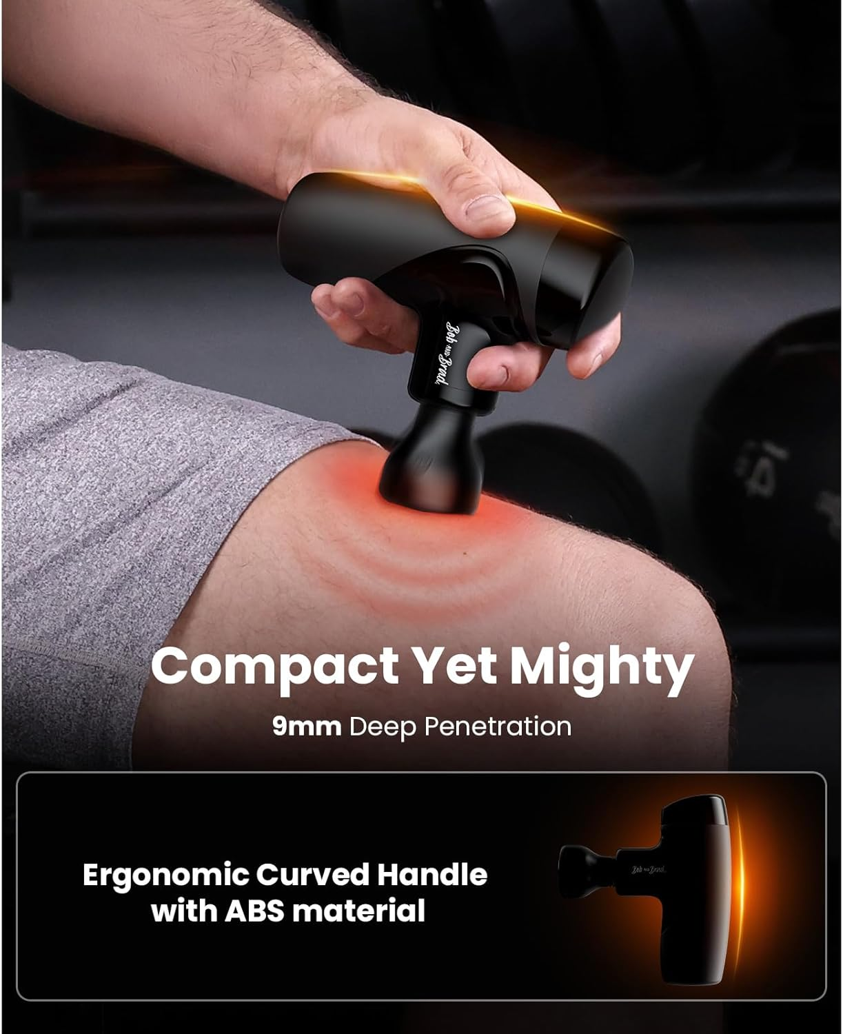 Mini Massage Gun with Heat Therapy, Bob and Brad M7 plus Portable Deep Tissue Muscle Massager Gun, Percussion Pocket-Sized Massage Gun for Pain Relief & Muscle Recovery, Gifts for Women Men image number 6