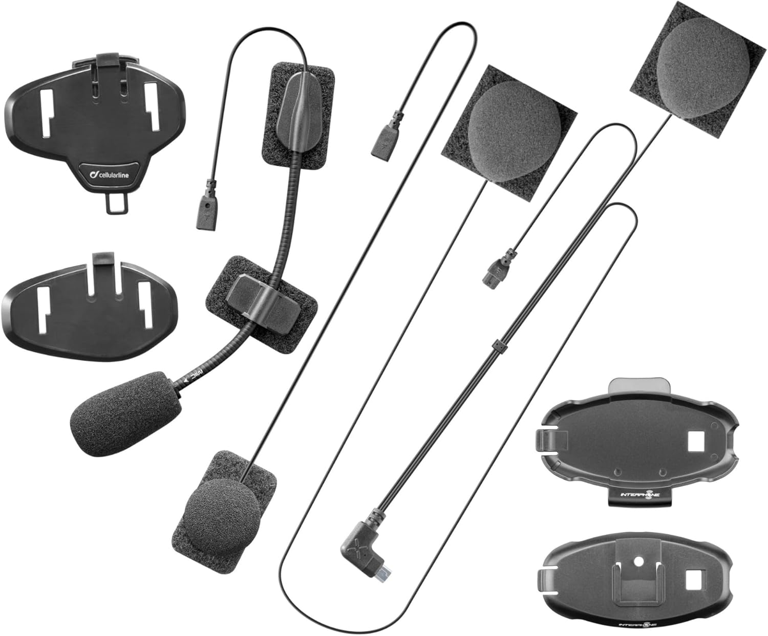 INTERPHONE Audio Kit 40Mm - Complete Replacement Kit for Professional Stereo Speakers with High Fidelity - Intercom Avant, Tour, Sport, Urban, Link