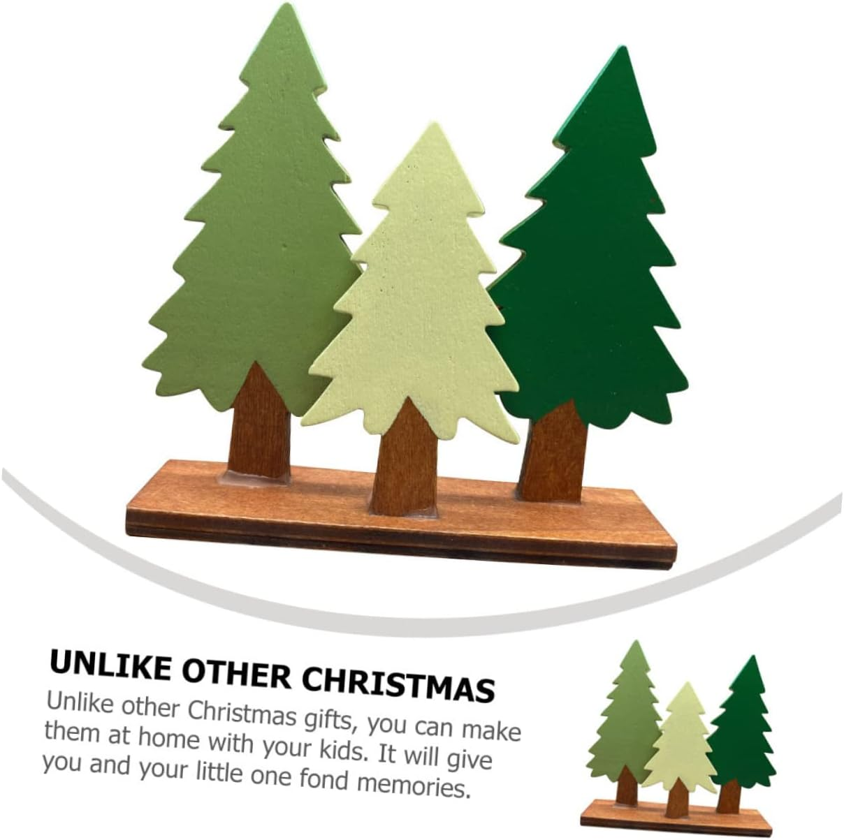 Handcrafted Christmas Tree Ornaments Evergreen Christmas Tree Decorations image number 3