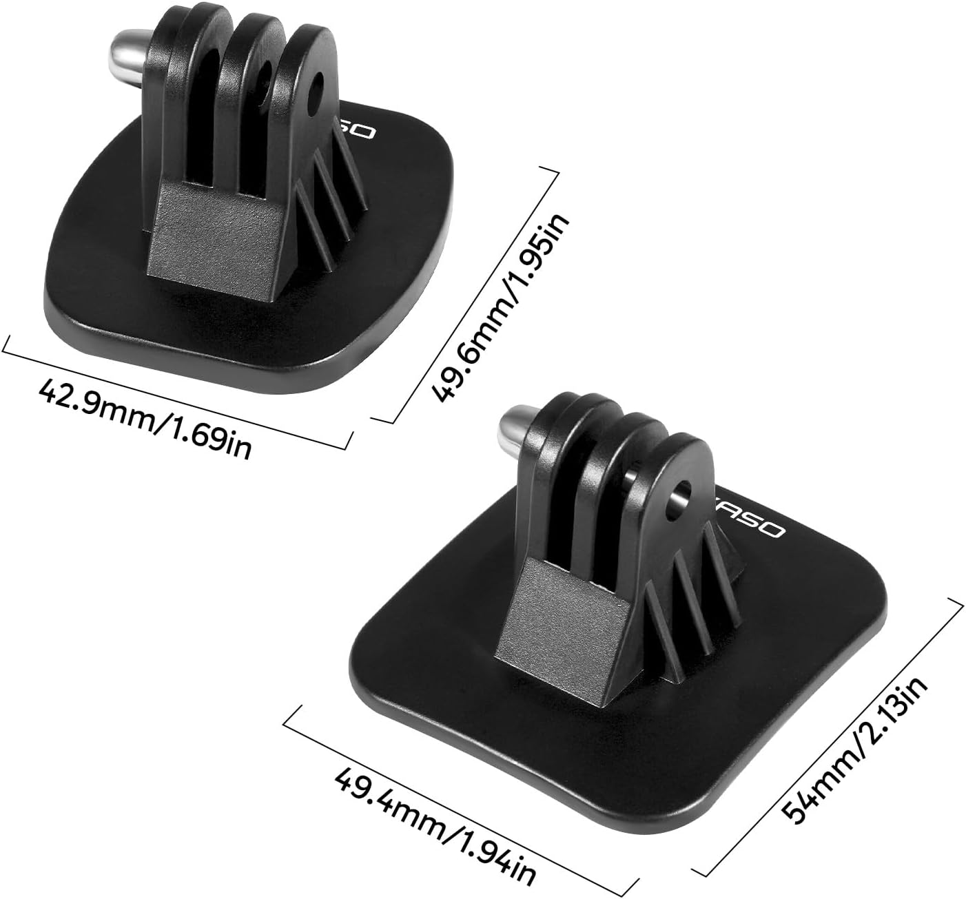 AKASO Helmet Sticky Mounts Adhesive Buckle Mount Screw Accessory Kit Compatible with Gopro Hero 13 12 11 10 Max 9 8 7 6 5 Session DJI Osmo Insta360 AKASO Action Cameras image number 4