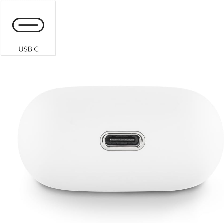 Hama Spirit Pure Bluetooth Headphones (In-Ear Headphones with Microphone, True Wireless Earbuds with Charging Station, IPX5 Splashproof, 25 Hour Battery, Wireless Headphones with Voice Control) White image number 1