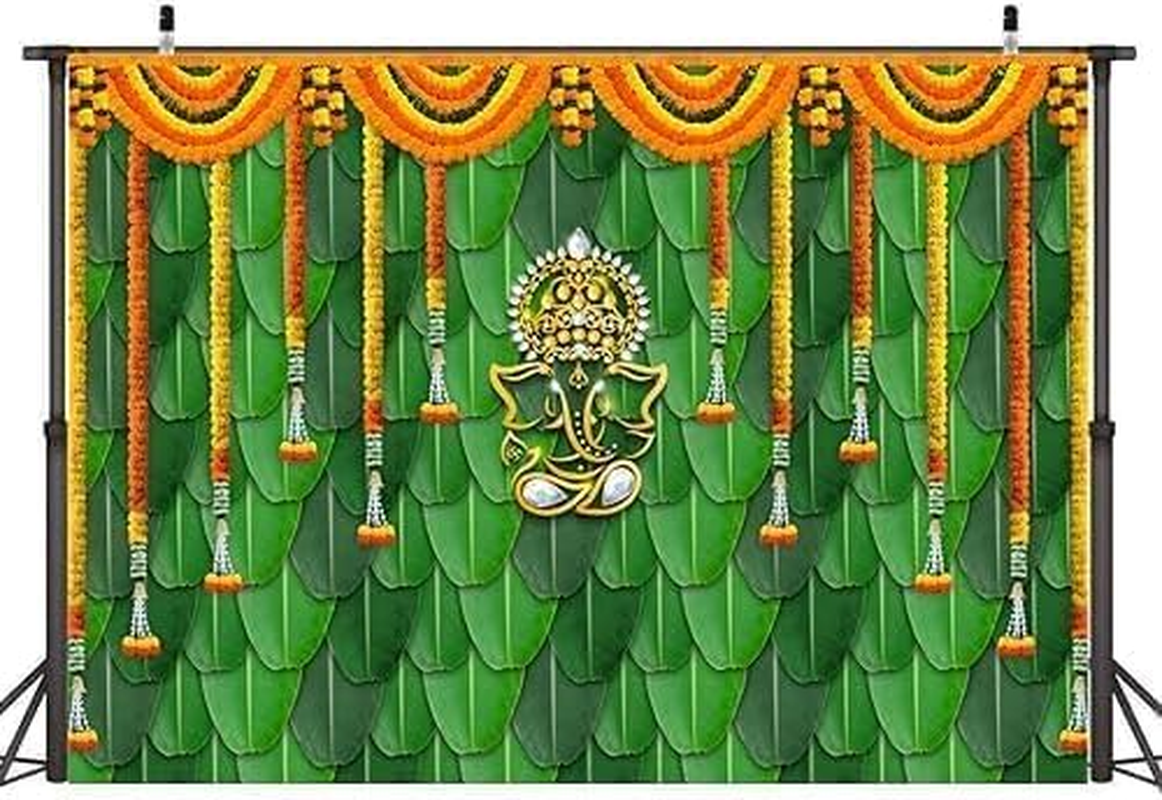 Diwali Backdrop 7 X 5 Ft (2.1 M X 1.5 M) Pooja Backdrop Decoration Indian Traditional Annaprasana Decoration Background for Festival Wedding Party Photo Booth &ndash; Damaill