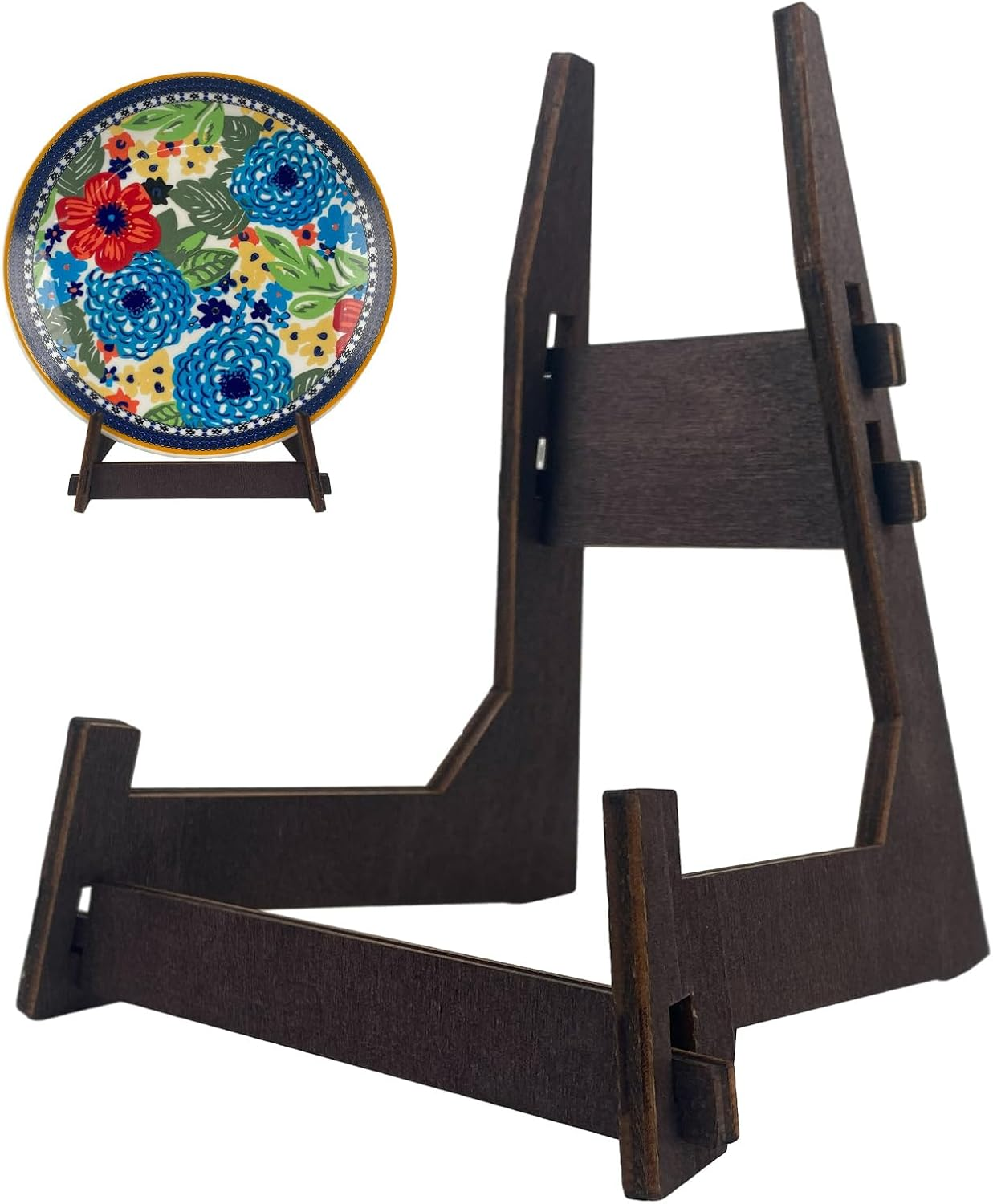 13 Inch Wooden Display Stand - Picture Frame, Easel, Book, Plate Holder (1PCS) image number 3