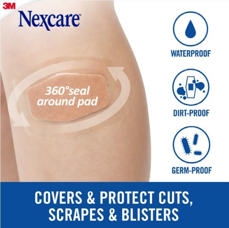 Nexcare 582-10ANZ Waterproof Bandage, Large (Pack of 10)