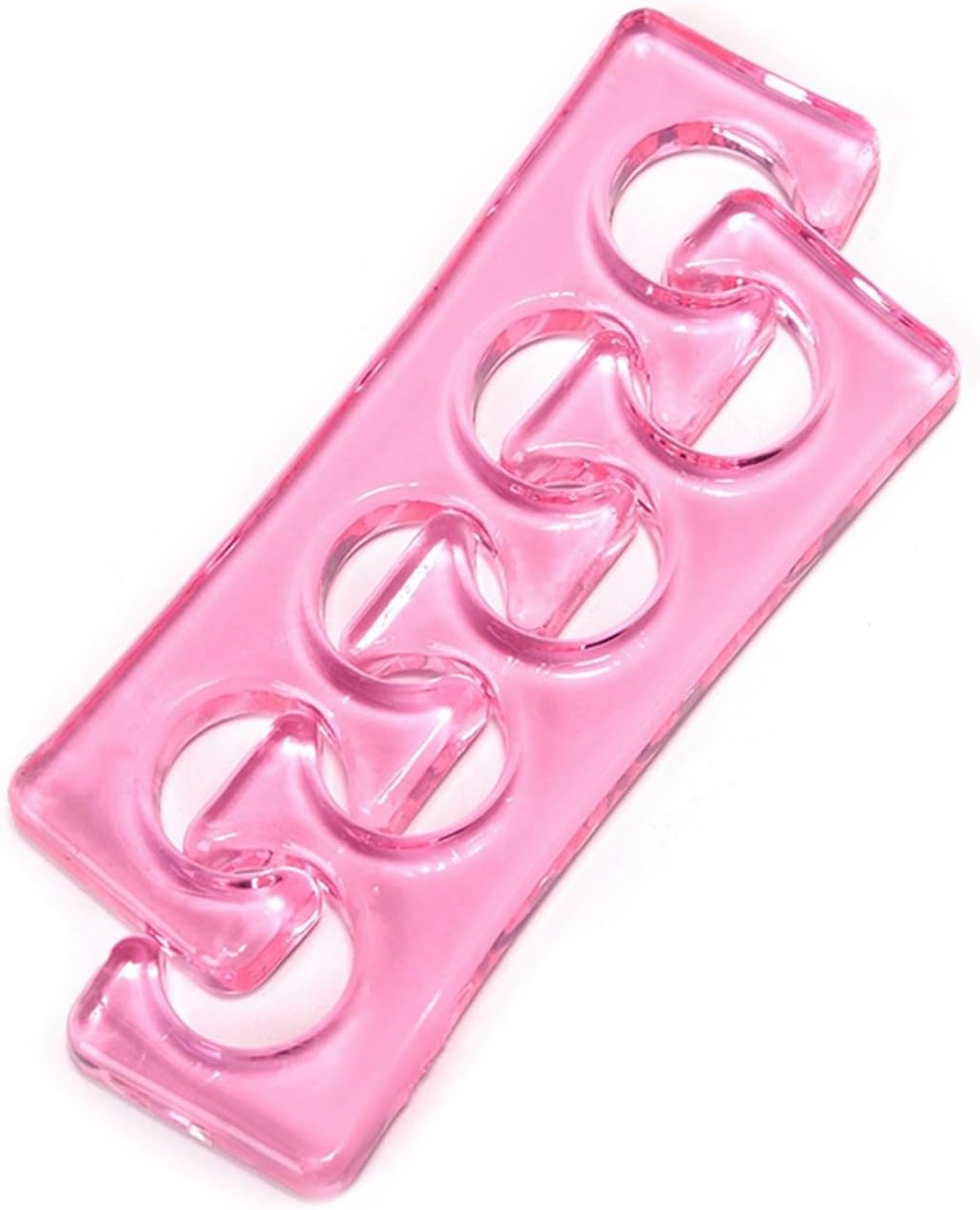 KADS Toe Separator Nail Art Toe Finger Dividers for Nail Polish Repeatable Washable Toenail Separator Soft Pedicure Manicure Tool for Nail Salon & Home Use (Pink)