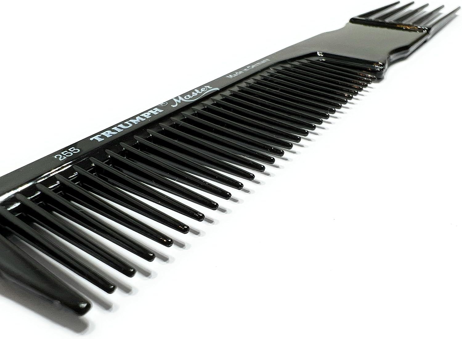 Hercules S&auml;gemann Fork Comb 255 Triumph Master Approx. 20 Cm Comb Black Even Teeth 5 Forks (255 Bl)