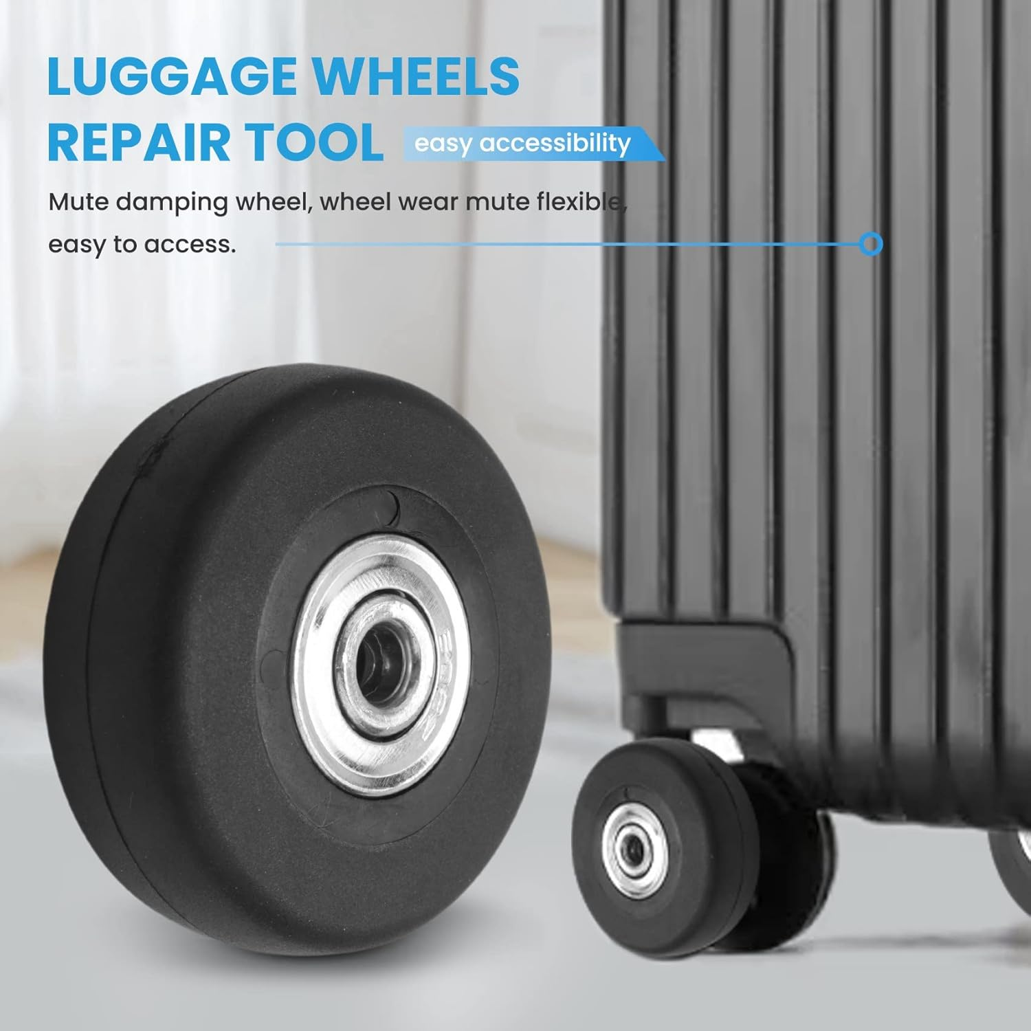 Barbuly OD 50Mm 24 Sets of Luggage Suitcase Replacement Wheels Axles Deluxe Repair Tool image number 5