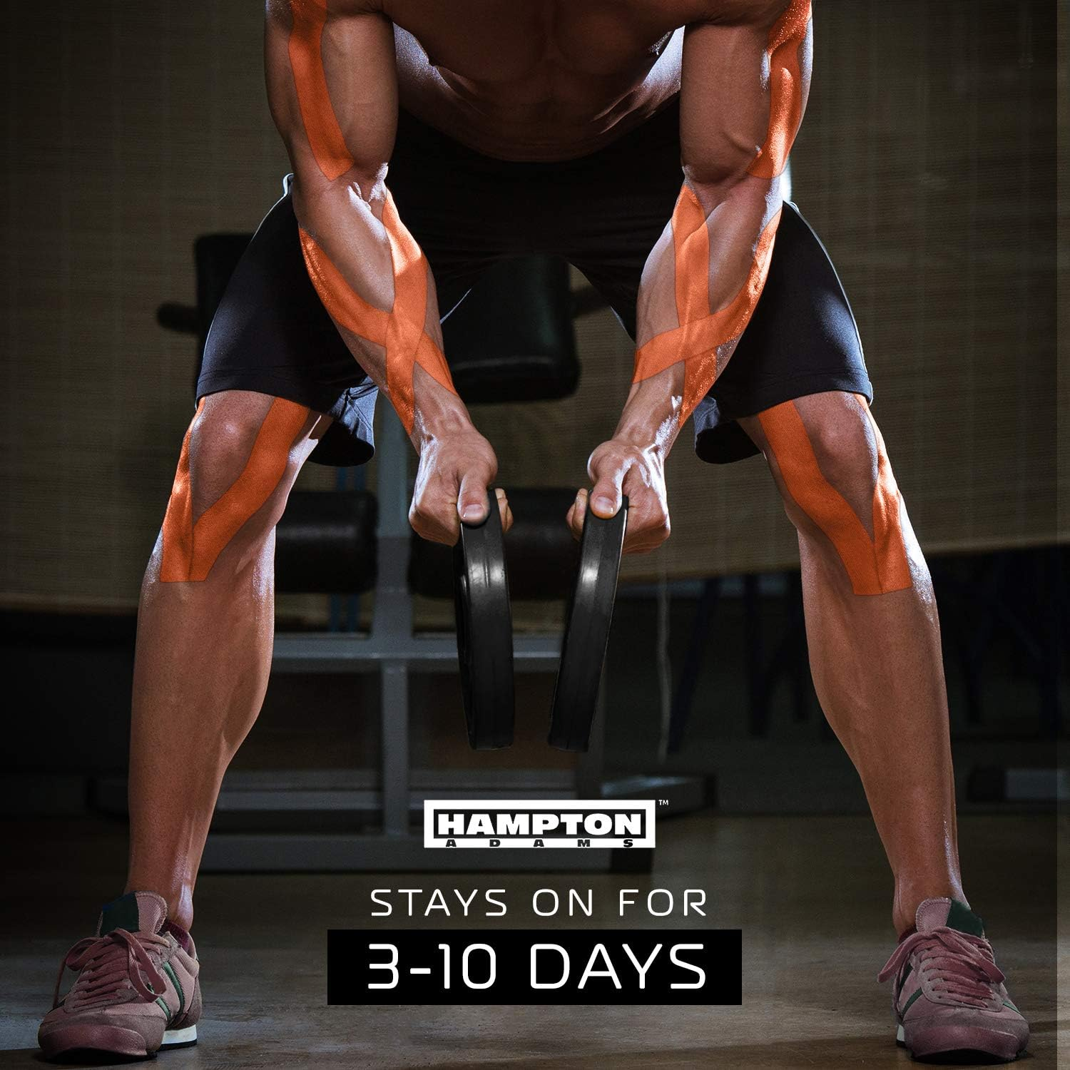 (135 Feet) Bulk Kinesiology Tape Waterproof Roll Sports Therapy Support for Knee, Muscle, Wrist, Shoulder, Back/Original Uncut Premium Therapeutic Elastic & Hypoallergenic Cotton