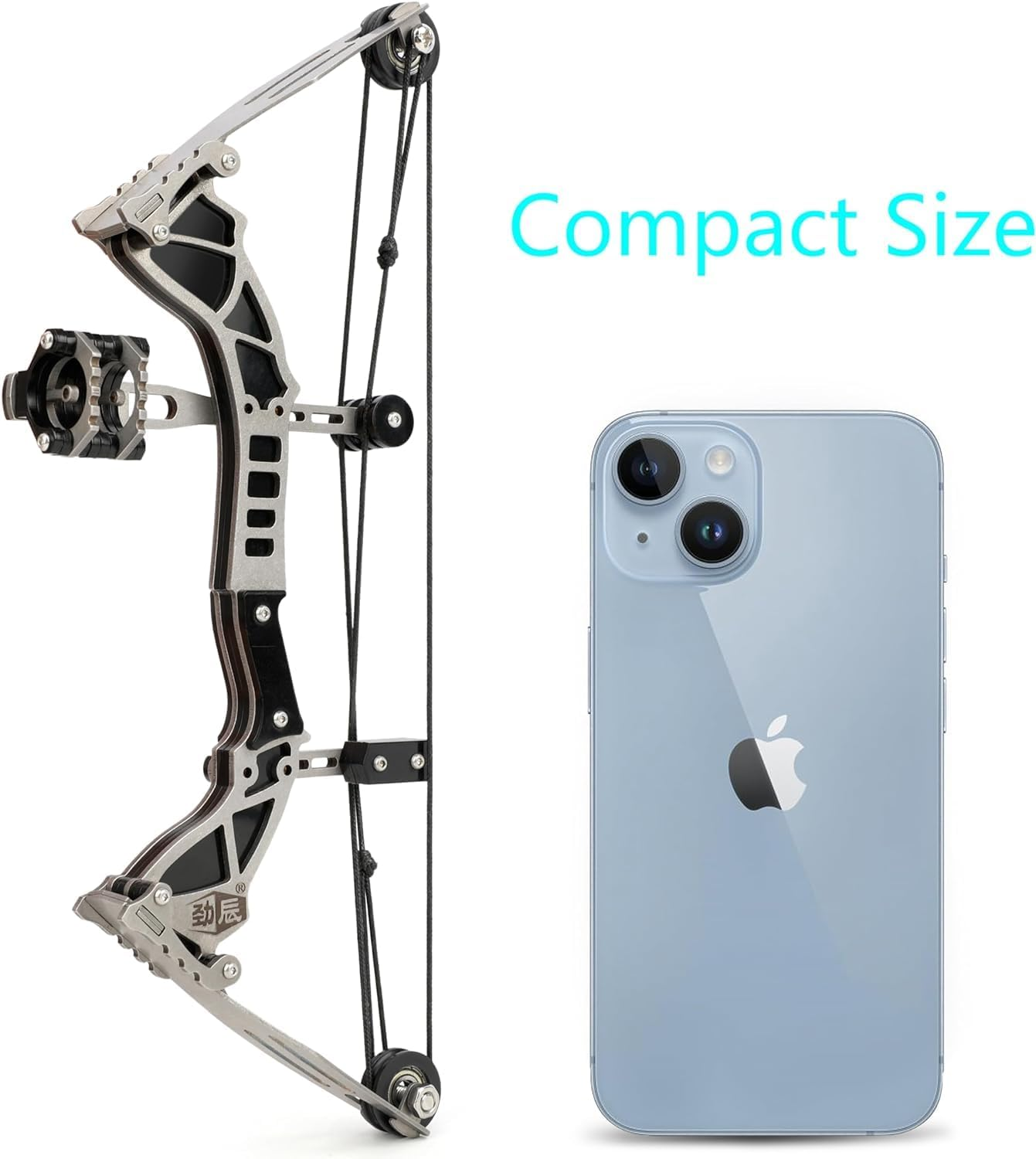 AMEYXGS 9.5Inch Mini Compound Bow Stainless Steel Includes 4/12 Arrows and Target Paper