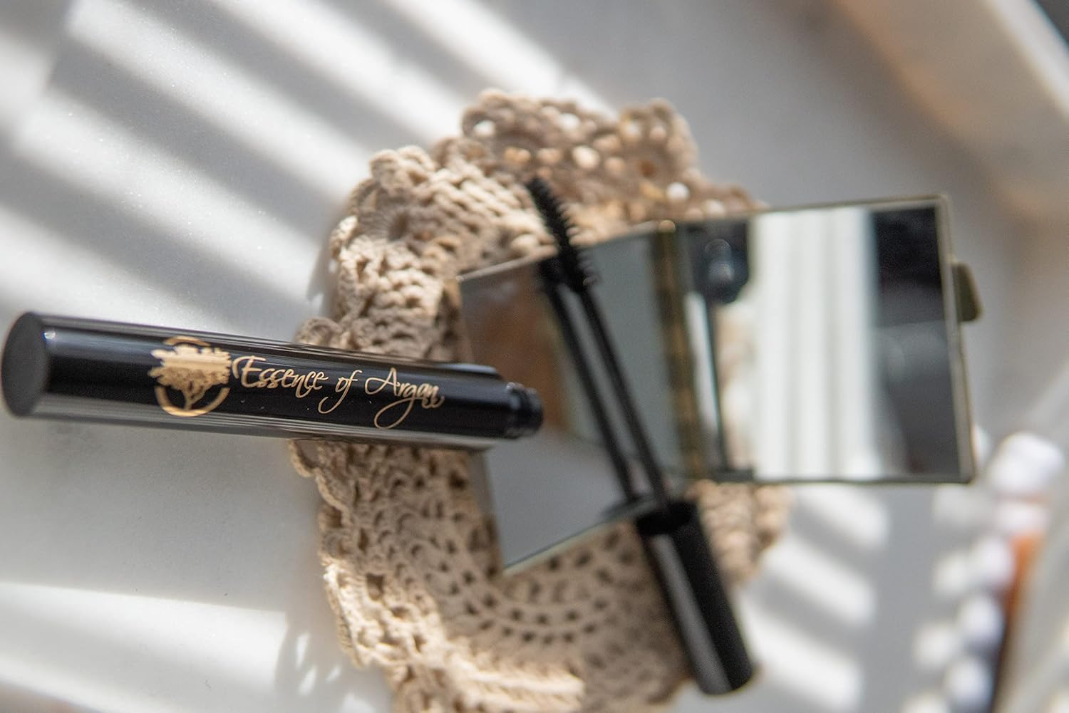 Essence of Argan Lash Conditioner Mascara with 100% Pure Organic Ecocert Argan Oil - Waterproof Black Mascara with Beeswax and Candelilla for More Volume & Longer Stronger Lashes (0.25 Oz) image number 3