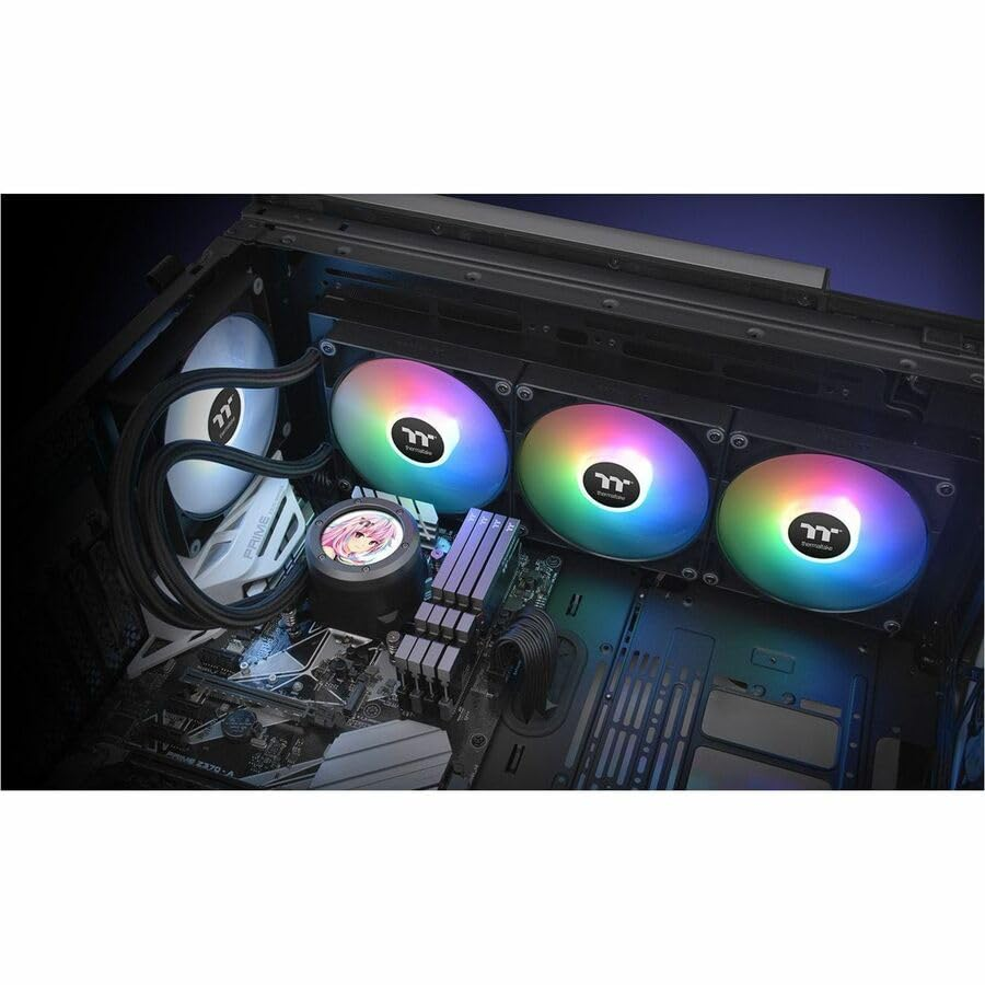 Thermaltake TH420 V2 Ultra ARGB Sync/Alo Liquid Cooler/Argb Fan 140 * 3/PWM 500~1800Rpm/Water Block 2.1" Lcd/Black, CL-W386-PL14SW-A image number 6