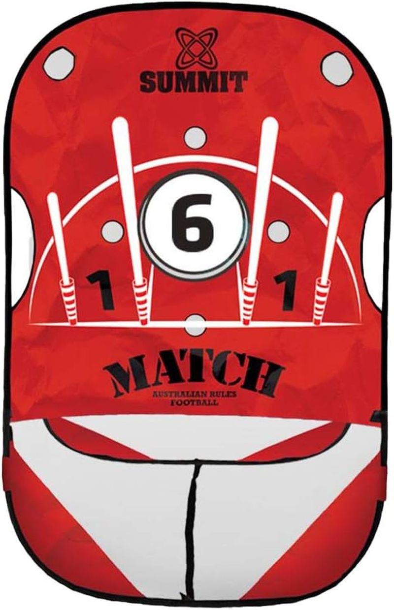 Summit Aussie Rules Hand Ball Target &ndash; Pops up in Seconds with Torsion Strap Frame for Better Strength and Shape, Fun Kick Training Aid with Pegs, Carry Bag and Upright Design &ndash; One Size image number 1