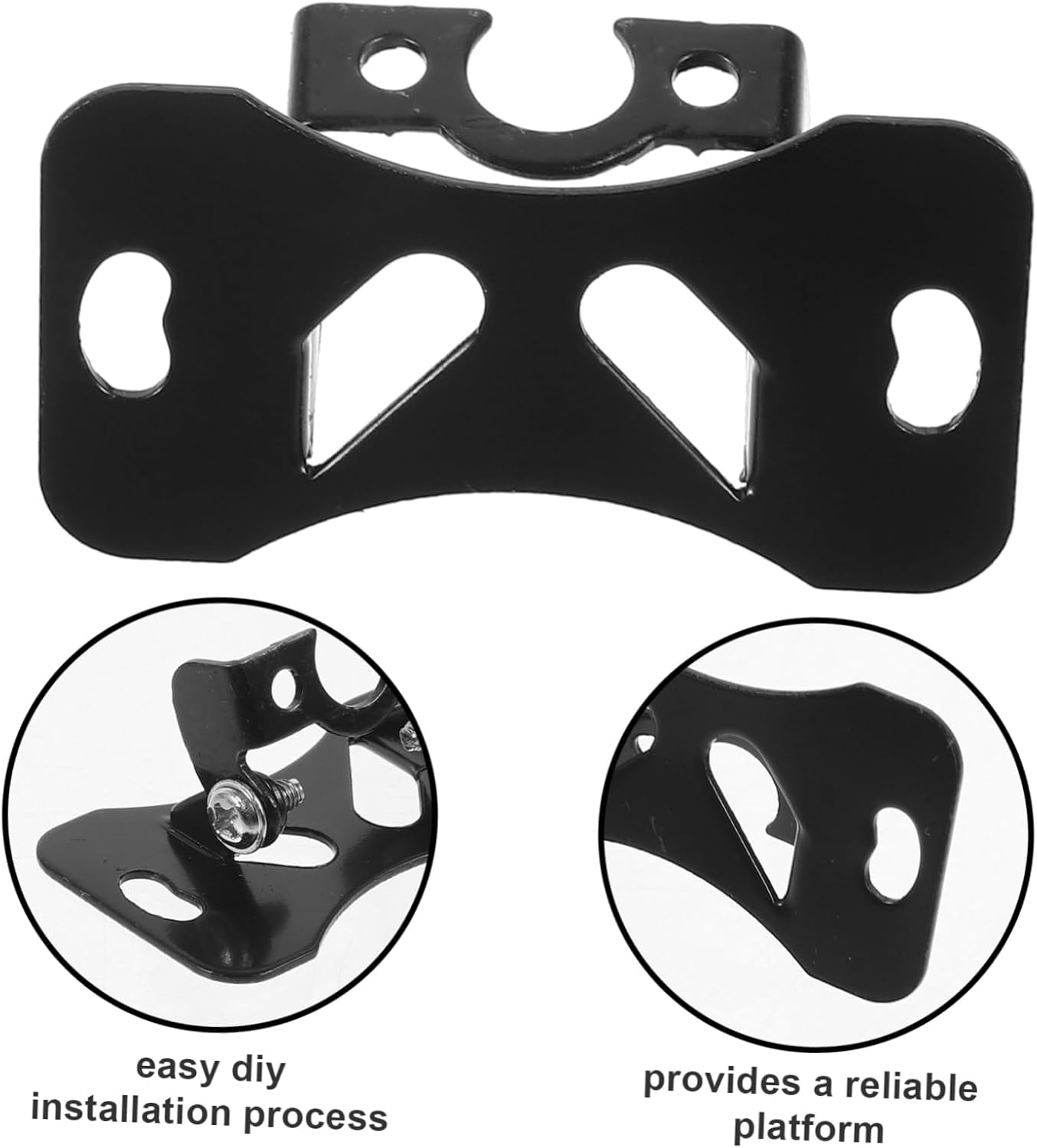 HOMSFOU Adjustable 90-Degree Reverse Camera Bracket for Automotive Rear View Camera Mount Universal Reverse License Plate Mount Suitable for Car Rearview Installation