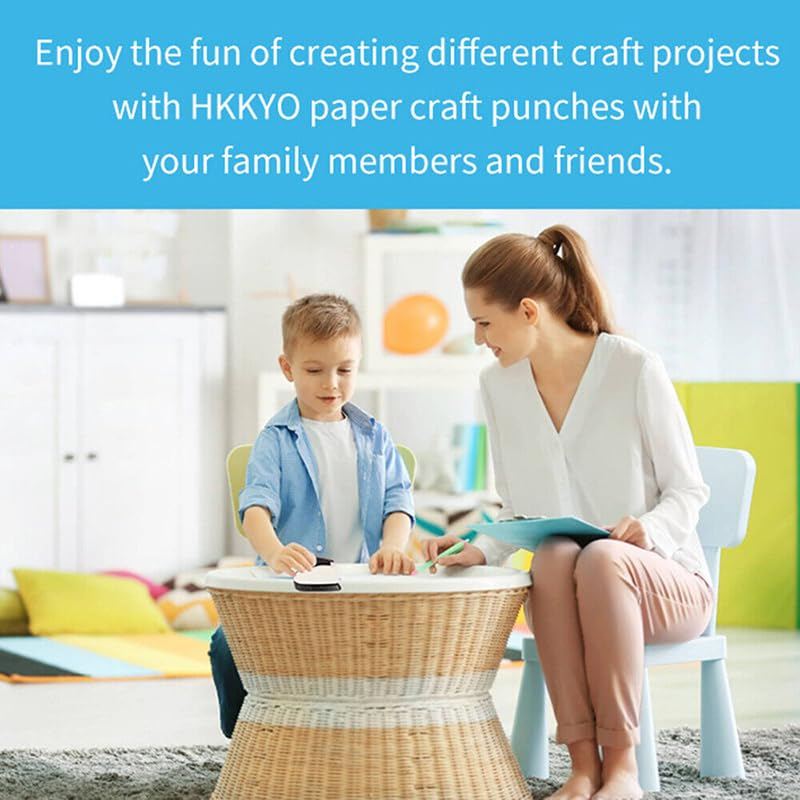 AIMALL Paper Puncher for Arts Cardmaking Craft Scrapbooking Circle Cutter Hole Punch, Cuts through Paper & EVA Foam image number 2