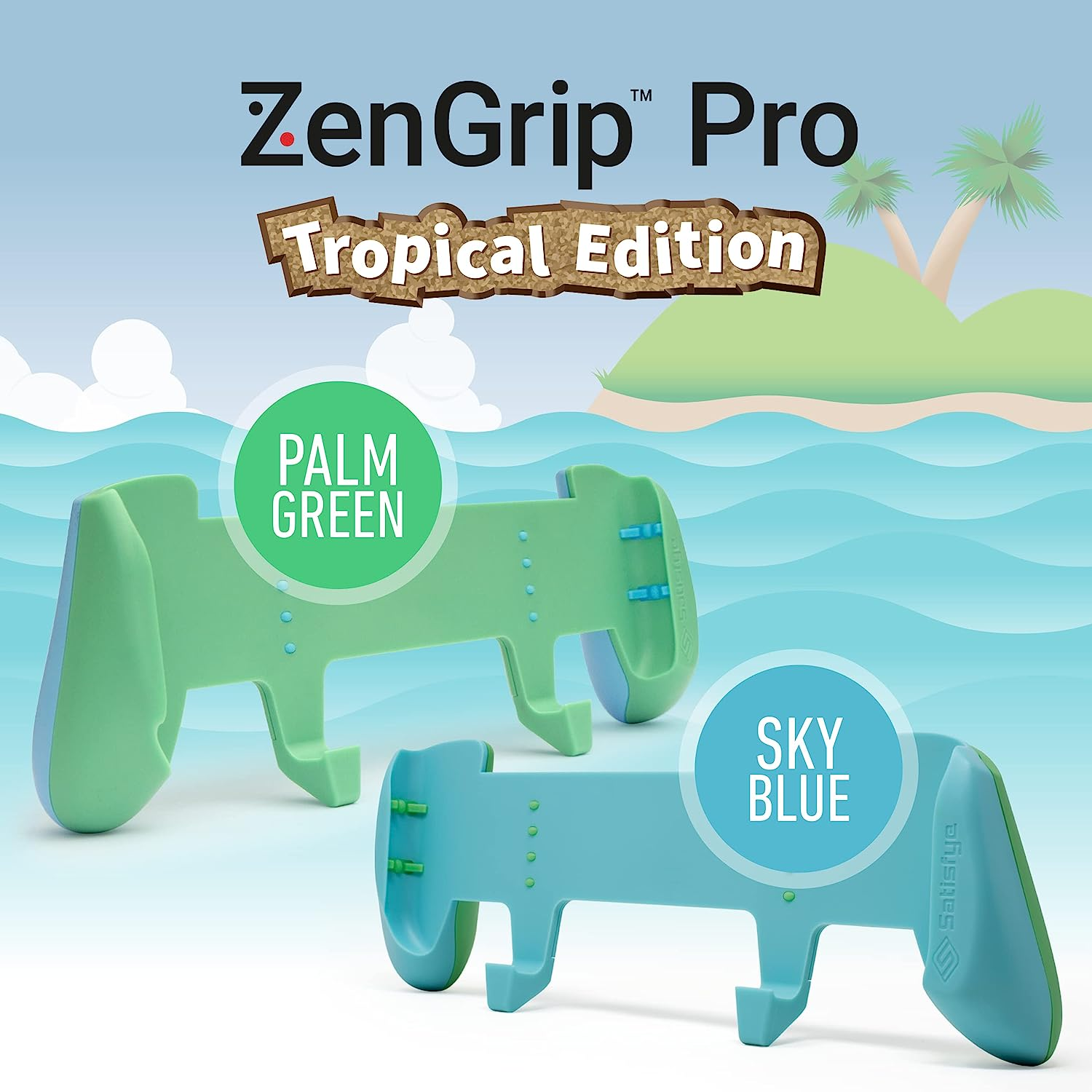 Satisfye - Zengrip Pro Gen 3 OLED, a Switch Grip Compatible with Nintendo Switch - Comfortable & Ergonomic Grip, Joy Con & Switch Control. #1 Switch Accessories Designed for Gamers (Blue) image number 2