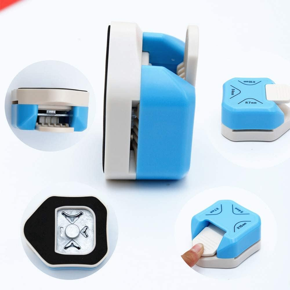 2PSC Paper Corner Rounder 3 in 1-3 Way Corner Puncher Cutter for Paper Craft (R4Mm+R7Mm+R10Mm) for Crafts, Cutter, Nvelope Punch Board, Hole Puncher image number 5