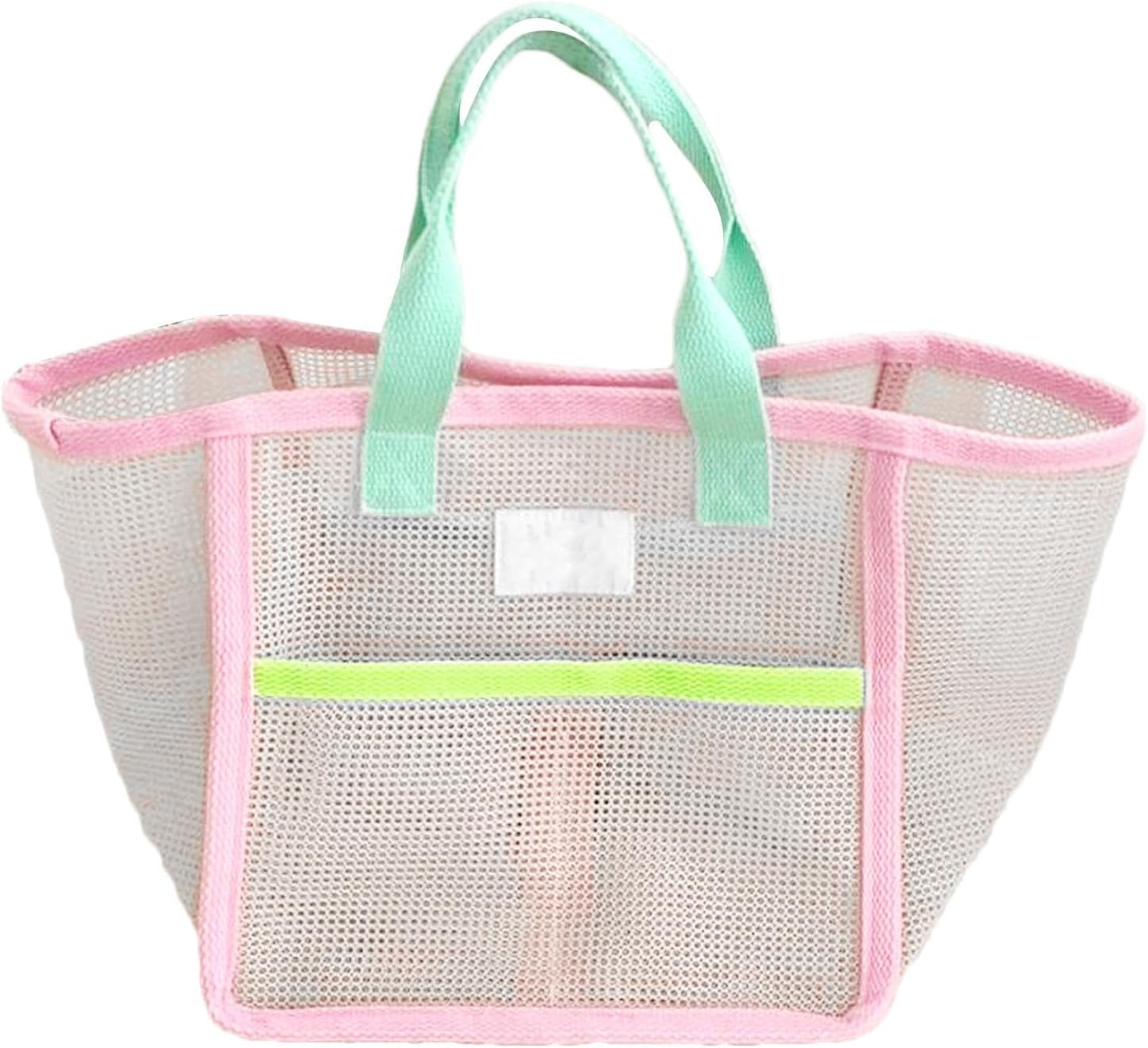 Mesh Beach Bag | Sandproof Beach Bag | Beach Toy Bag, Vacation Travel Bag, Kids Beach Bag, Mesh Tote Bag, Beach Gear Bag, Beachessentials Bag, Beach Storage Bag, Vacation Beach Bags, Pink, Refer To image number 5