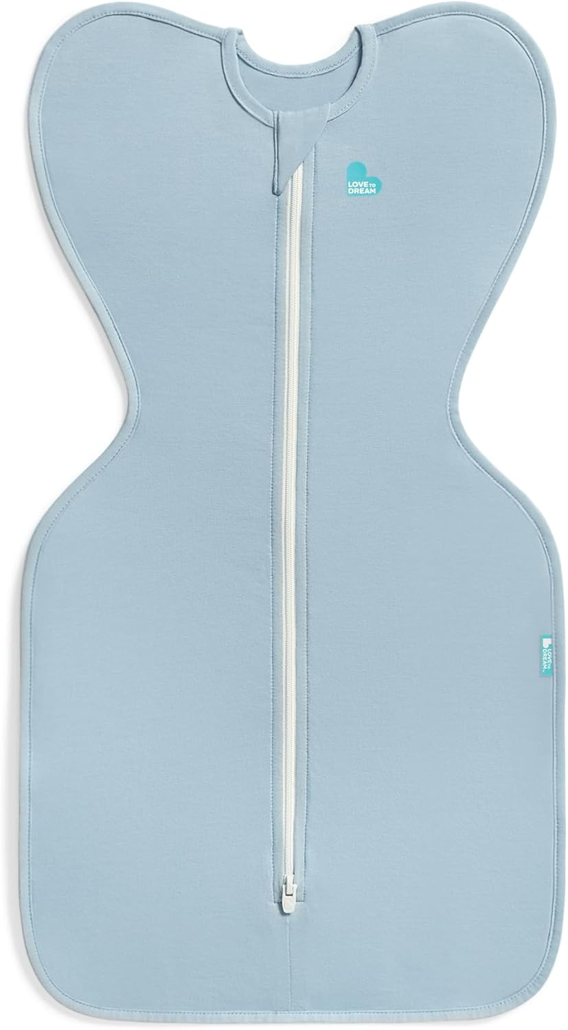 Love to Dream Swaddle UP, Baby Sleep Sack, Self-Soothing Swaddles for Newborns, Snug Fit Helps Calm Startle Reflex, Newborn Essentials Must-Haves, Lite 0.2 TOG, Sleep Sack, 8-13 Lbs, Soft Blue image number 5