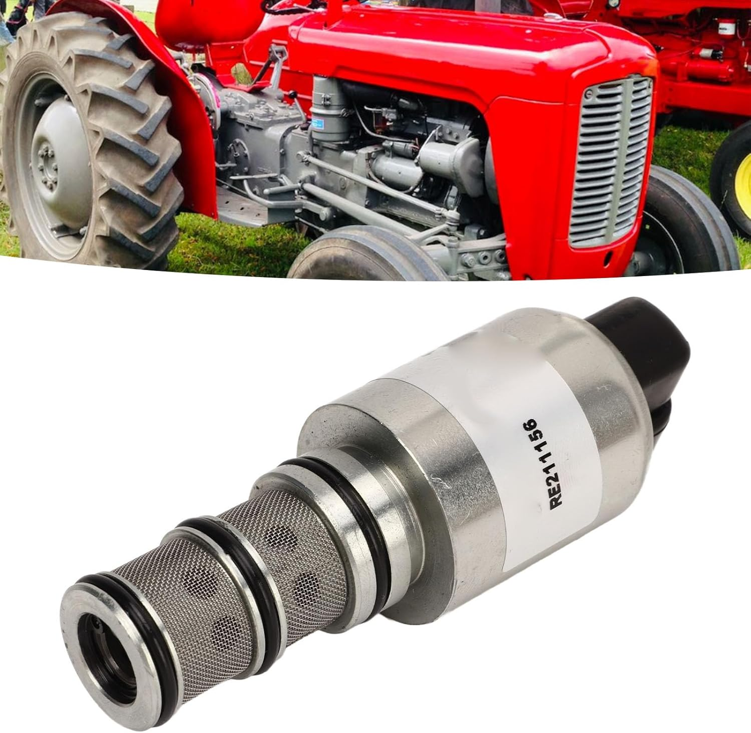 RE211156 RE211157 RE211158 Alloy Steel Hydraulic Solenoid Valve - Control Valve Replacement for John Deere Tractor 12V image number 5