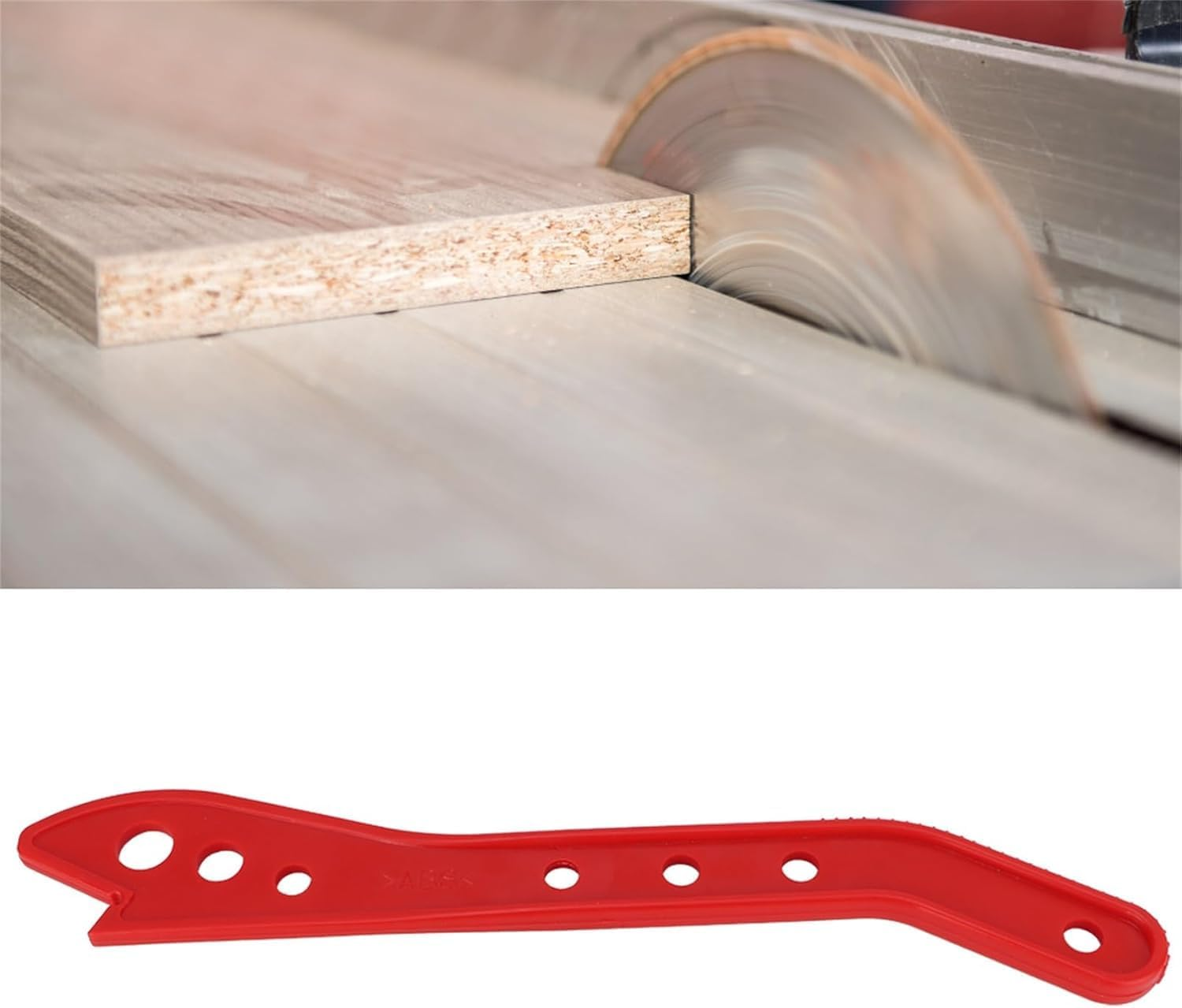 Liyquint Table Saw Push Stick, Table Saw Push Block,Safety Red Wood Table Saw, Blade Push Stick for Carpentry Table Working Blade Router (Red) image number 5