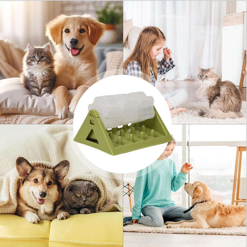 Interactive Dog Puzzle Feeder Toy &ndash; Adjustable Rotating Flower Slow Feeder, Treat Dispensing Training Puzzle, Fun Pet Slow Food Feeder for Dogs & Cats