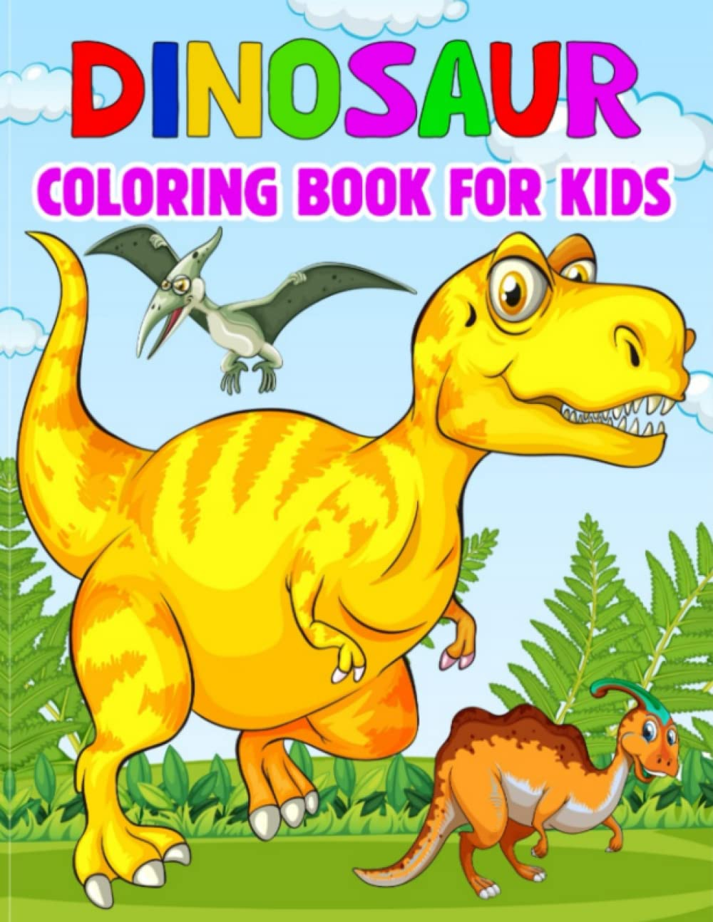 Dinosaur Coloring Book for Kids: for Children 4-8 to Learn Coloring and Explore the World of Dinosaurs.