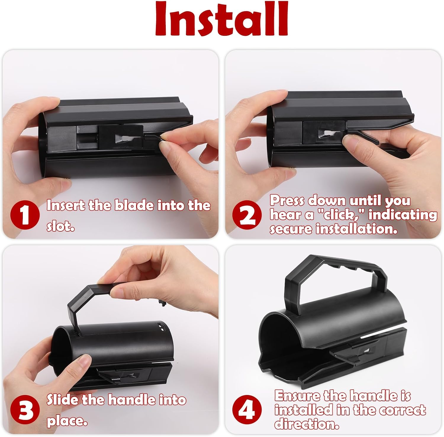 Wrapping Paper Cutter, Geeric Gift Wrap Cutter for Roll with Handle Professional Christmas Wrapping Paper Cutters Safe Sturdy Reusable Food Baking Wrapper Dispenser Tool for Shop Birthday Wedding image number 5