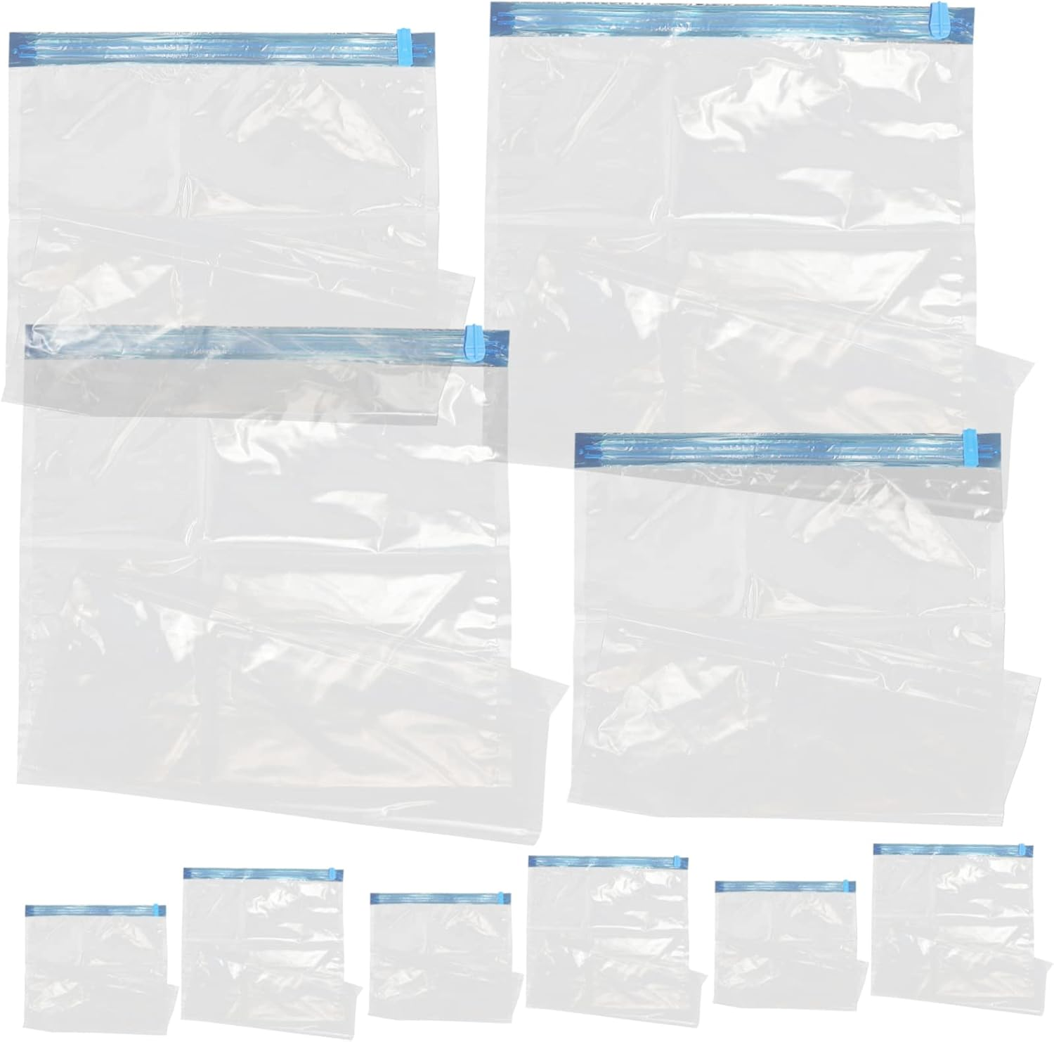 LABRIMP 10Pcs Hand Vacuum Bag Space Saver Vacuum Storage Bags for Luggage Organiser