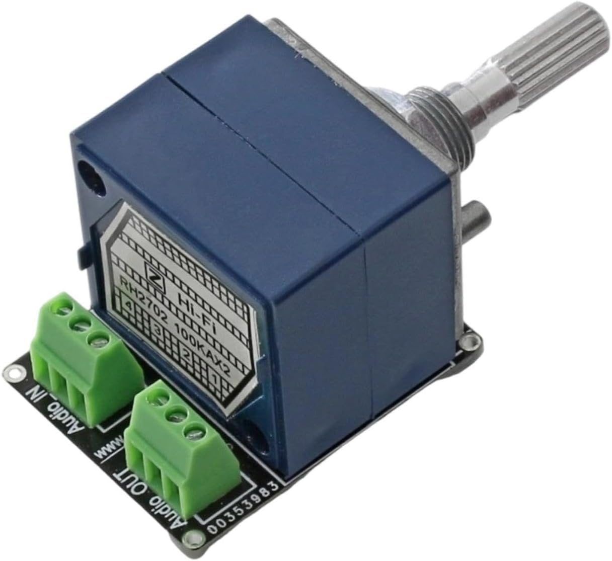 Oshhni PH2702 Volume Potentiometer Attenuator 2 Channel Simple Installation Plug-And-Pull Type for Turntable DIY Amplifiers Speaker, 50K image number 5