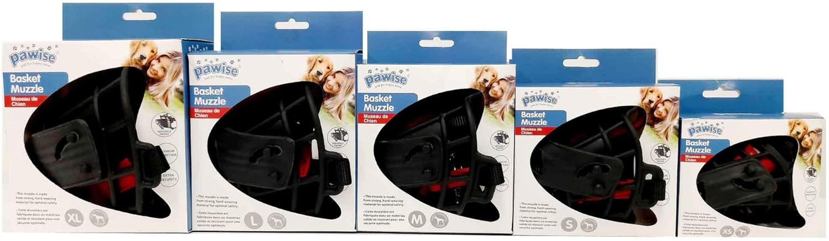 Dog Muzzle Guard anti Barking Biting Soft Flexible Cage Pet Mouth Basket Pawise