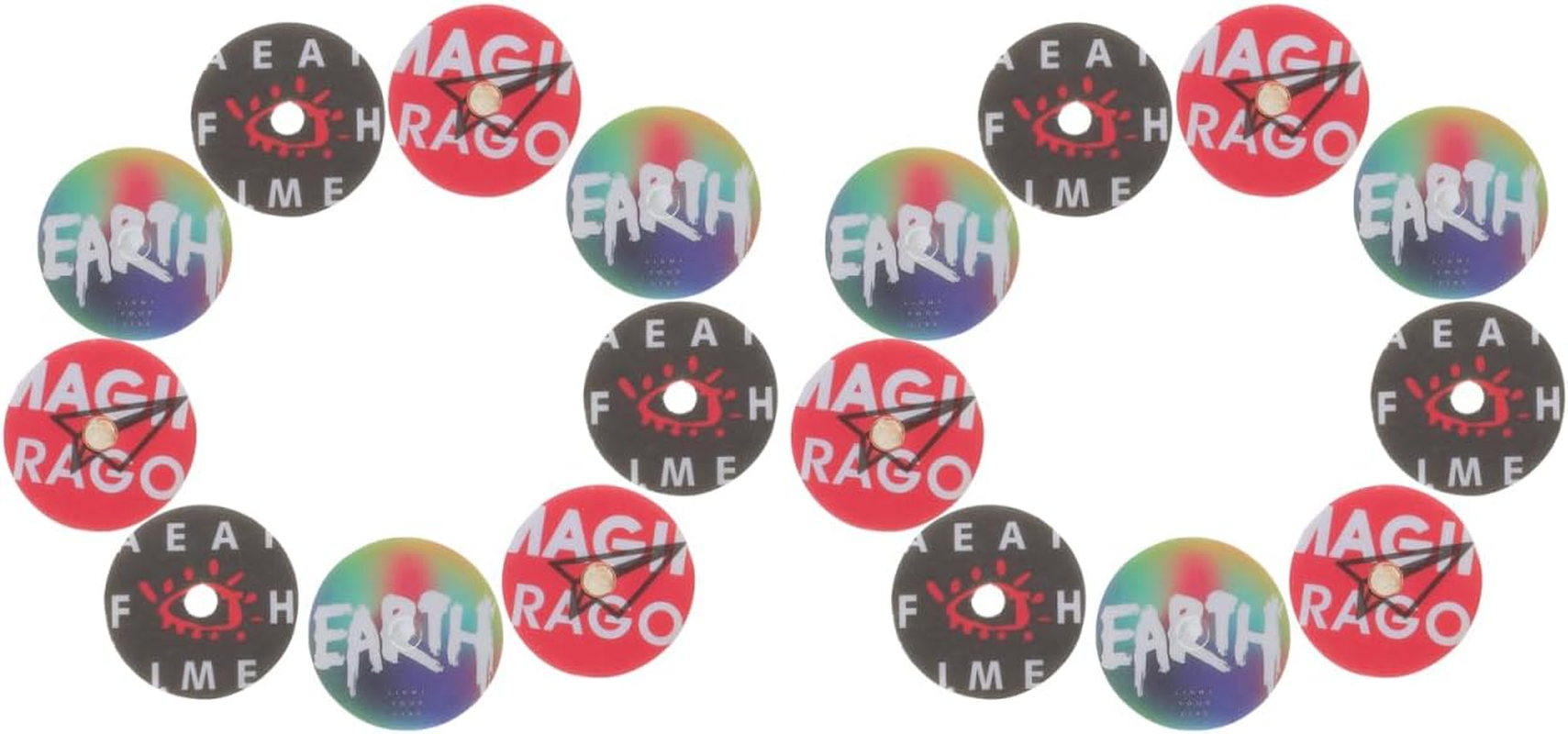 Vaguelly 24 Pcs Car Air Freshener Discs, Aromatherapy Refill Pads for Record Player, Fragrance, Pe Material, Assorted Colors, 3.5Cm Diameter, Ideal for Driving and Relaxing image number 5