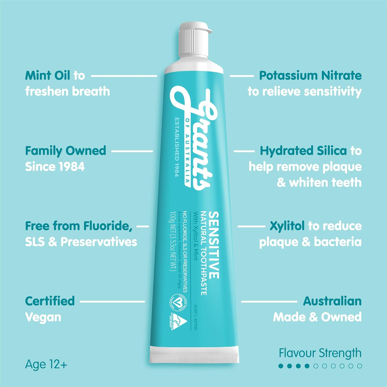 Grants Sensitive Toothpaste 100G image number 3