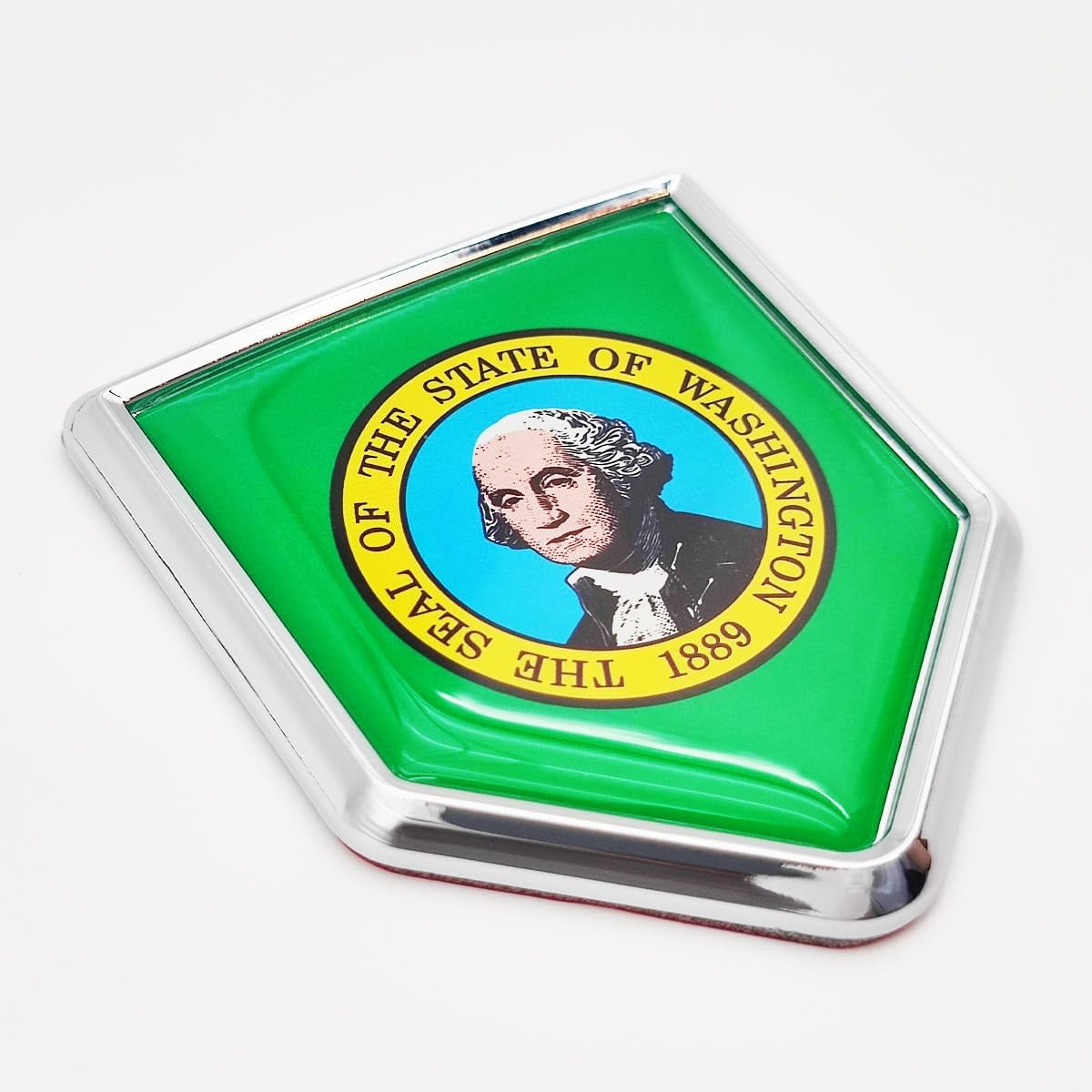 Overdecor Egypt Flag Decal Stickers Car Emblem Egyptian Car Accessories Decorations Chrome Shield Flag Sticker Decals for Cars Truck Vehicles, 2 Pack - Albania image number 3