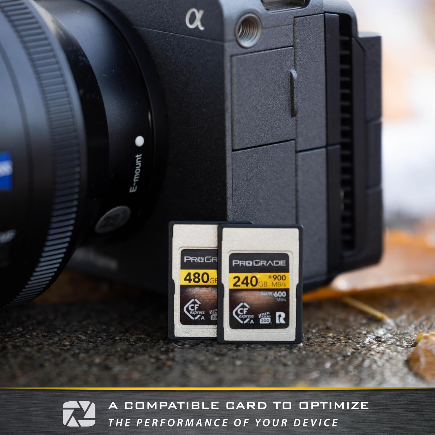 Prograde Digital Cfexpress&trade; 2.0 Type a Memory Card (480GB) Gold image number 1