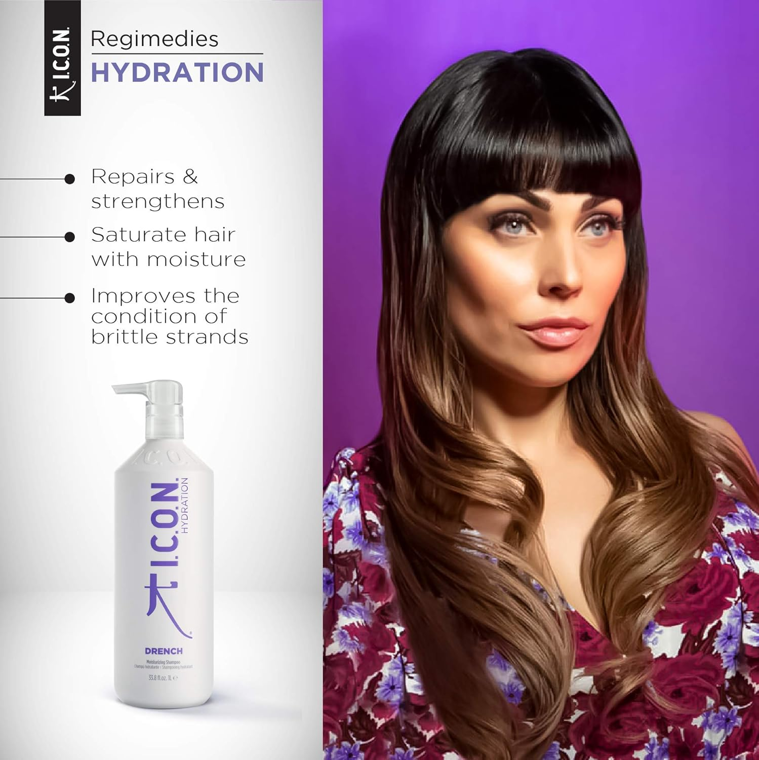 Icon DRENCH Moisturising Shampoo (980Ml) by Icon image number 2