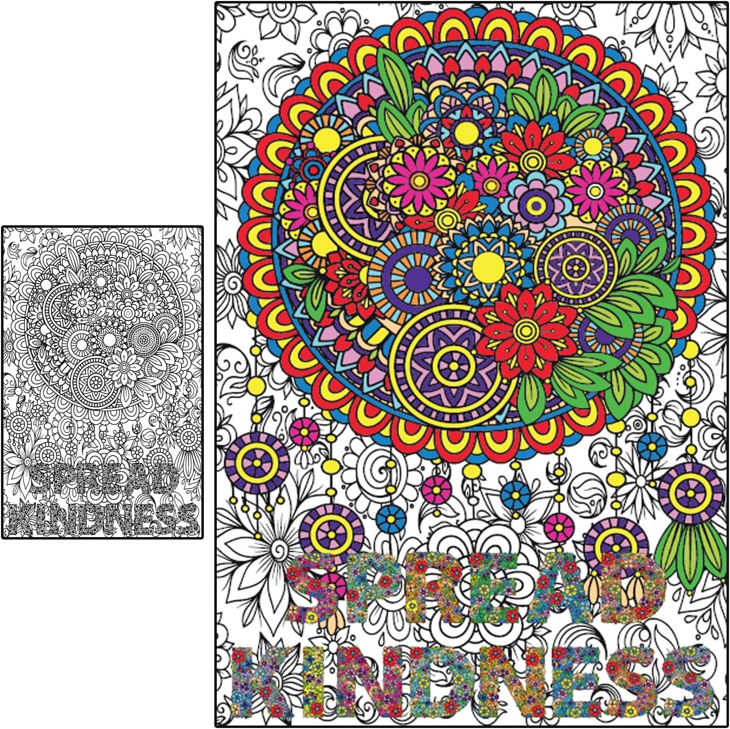 Large Coloring Posters for Adults and Kids - Giant Coloring Poster Motivational - Jumbo Wall Poster Coloring - Huge Adult Coloring Poster Size - Big Coloring Poster for Classroom Office Team Work