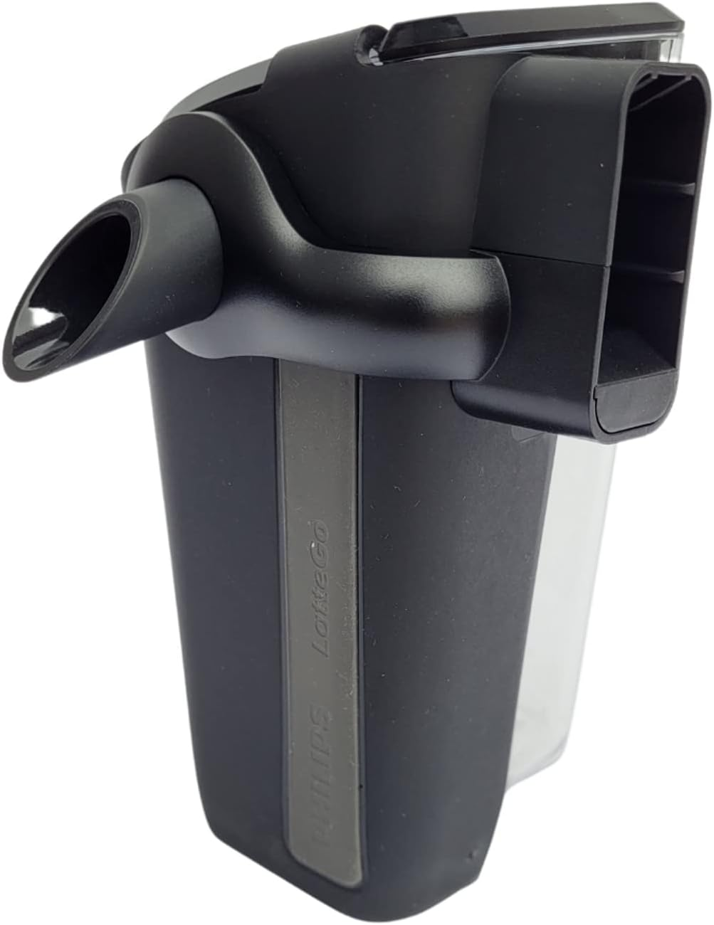 Philips Milk Container (Version C) for Lattego Coffee Maker, Black, Silver, Transparent image number 1