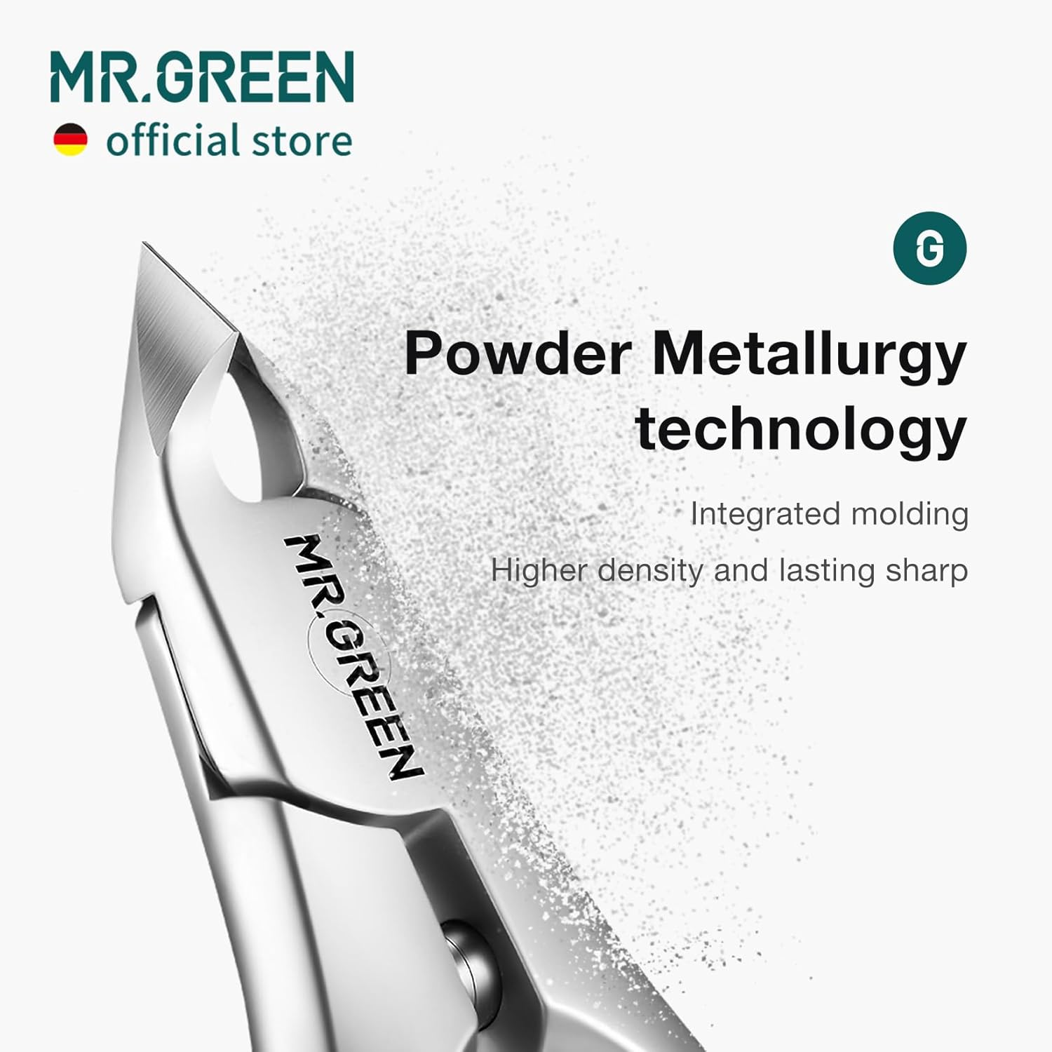 MR.GREEN Cuticle Nippers Innovate Cuticle Scissors Built-In Spring Clippers Trimmer Dead Skin Remover Manicure Beauty Tool (Cuticle Nipper+Manicure Pusher) image number 2