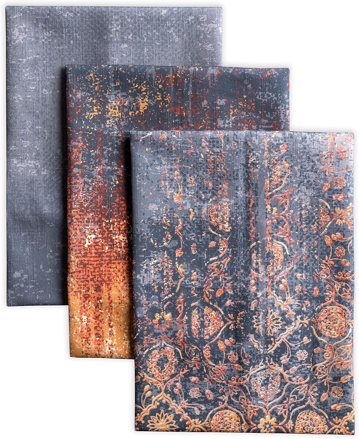 Maison D'Hermine Kitchen Towels Set of 3 100% Cotton 27.50" X 20" Reusable Cloth Tea Dish Towels Absorbent with Hanging Loop for Kitchen, Home, Dining, Cocktail Parties (Imperfection) image number 2