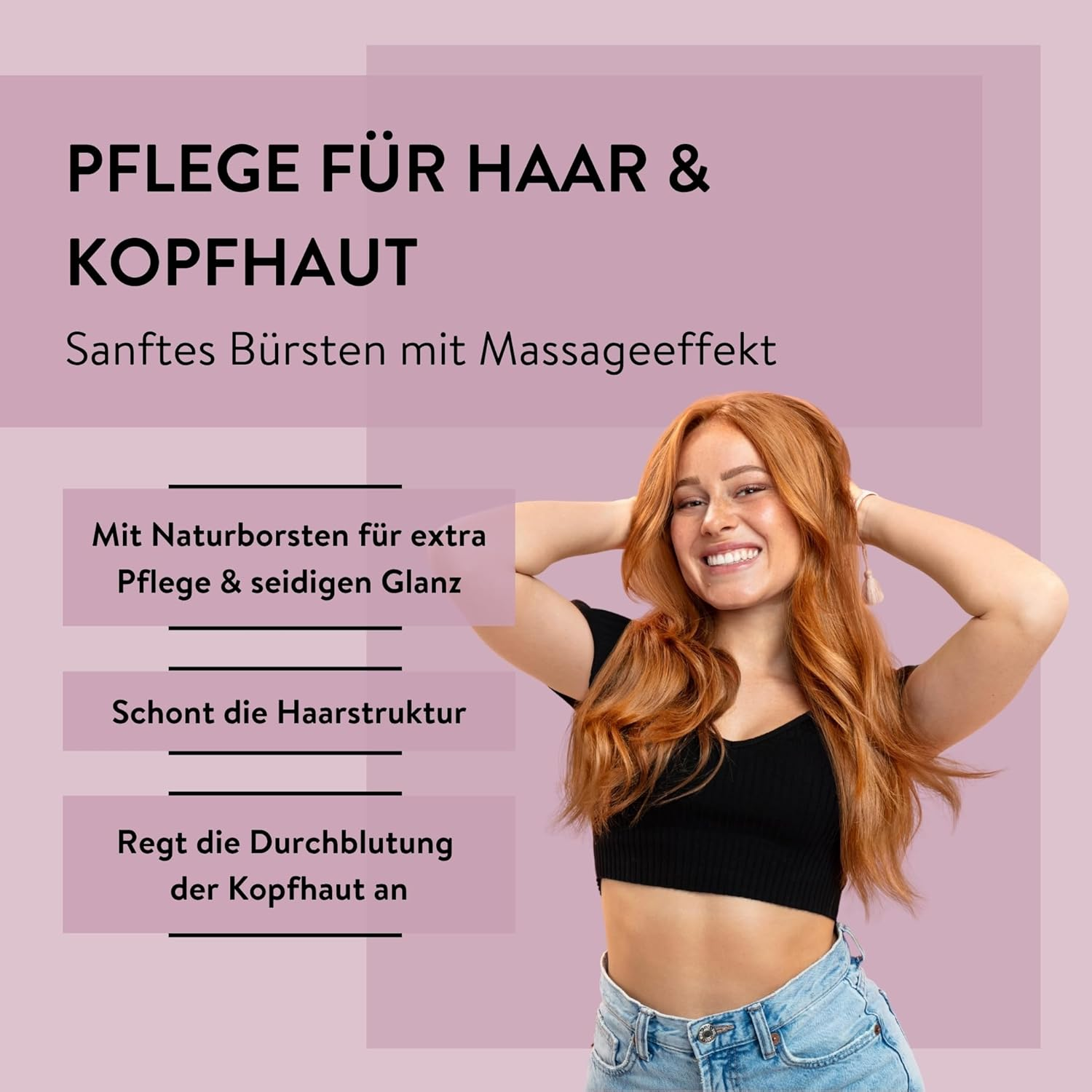 Parsa - LOV.U W&D Detangling Brush Beige image number 4