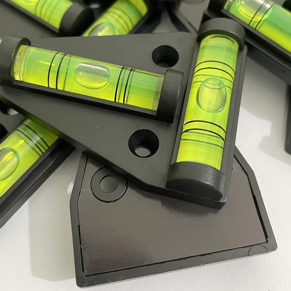 SIZIKJXGHWYI 3Pcs Magnetic T Level with Screws Mounted, Screw and Magnetism Dual-Function Bubble Spirit Levels, Leveling for Trailers, Camera, Telescope, Tripods image number 3