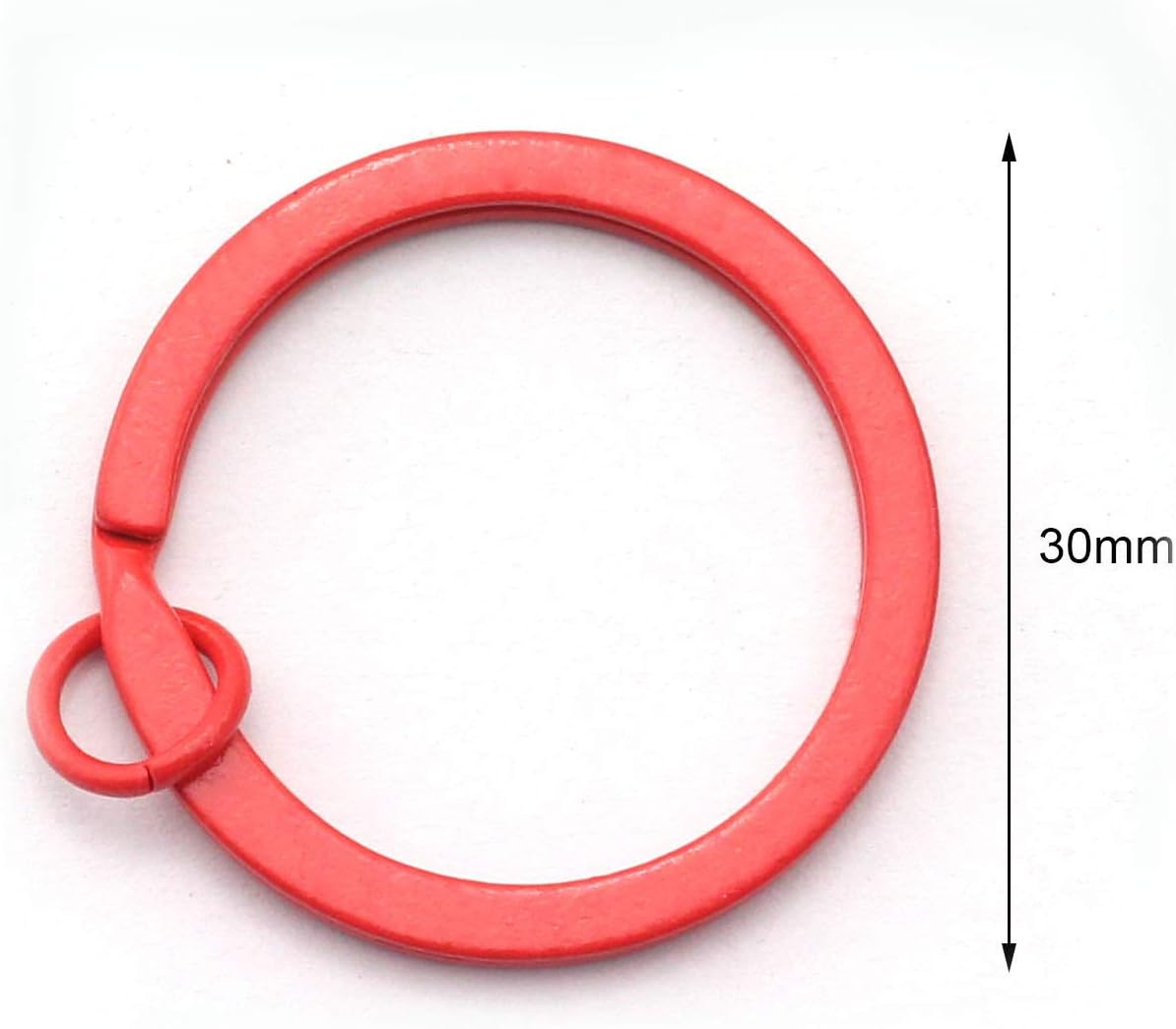 NX Garden 50PCS 30Mm Colorful Flat Key Chain Ring Metal Split Keychain Key Ring for Car Home Keys Organization image number 2