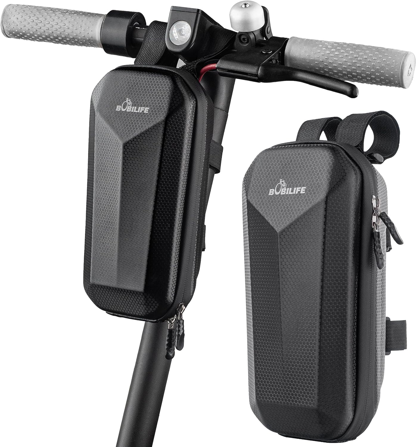 Bike and Scooter Handlebar Bag - Front Bar Hanging Bag Waterproof EVA Hard Shell Storage Bag Compatible with All Kinds of Scooters, Mountain Bikes, Road Bikes, E-Bikes, Motorcycles image number 5