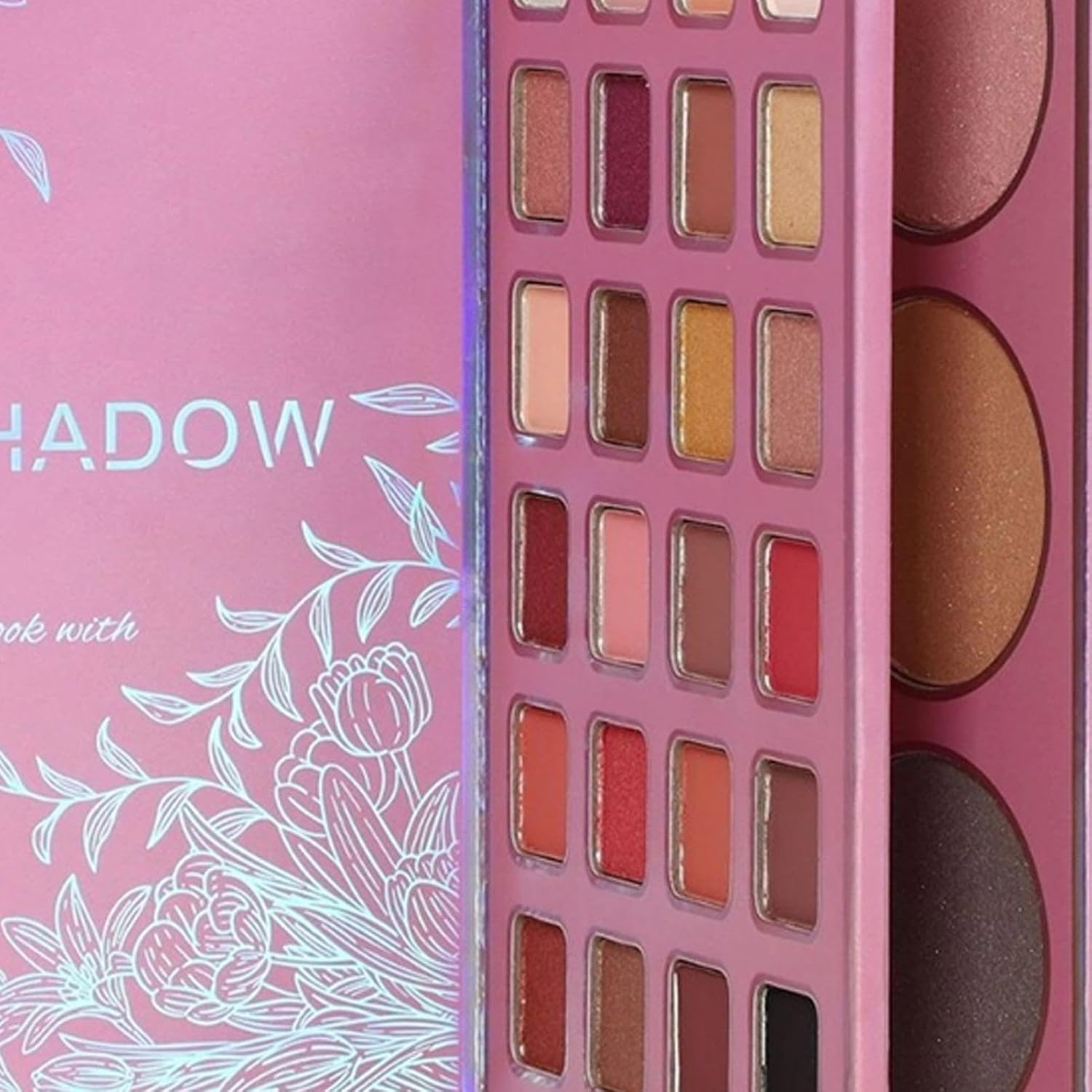 Makeup Book Palette, Waterproof Blendable Powder Lipstick, Make up Palette Eyeshadow Set, for Women Girls Travel Office Party Dating Wedding Shopping Holiday Outdoor image number 6