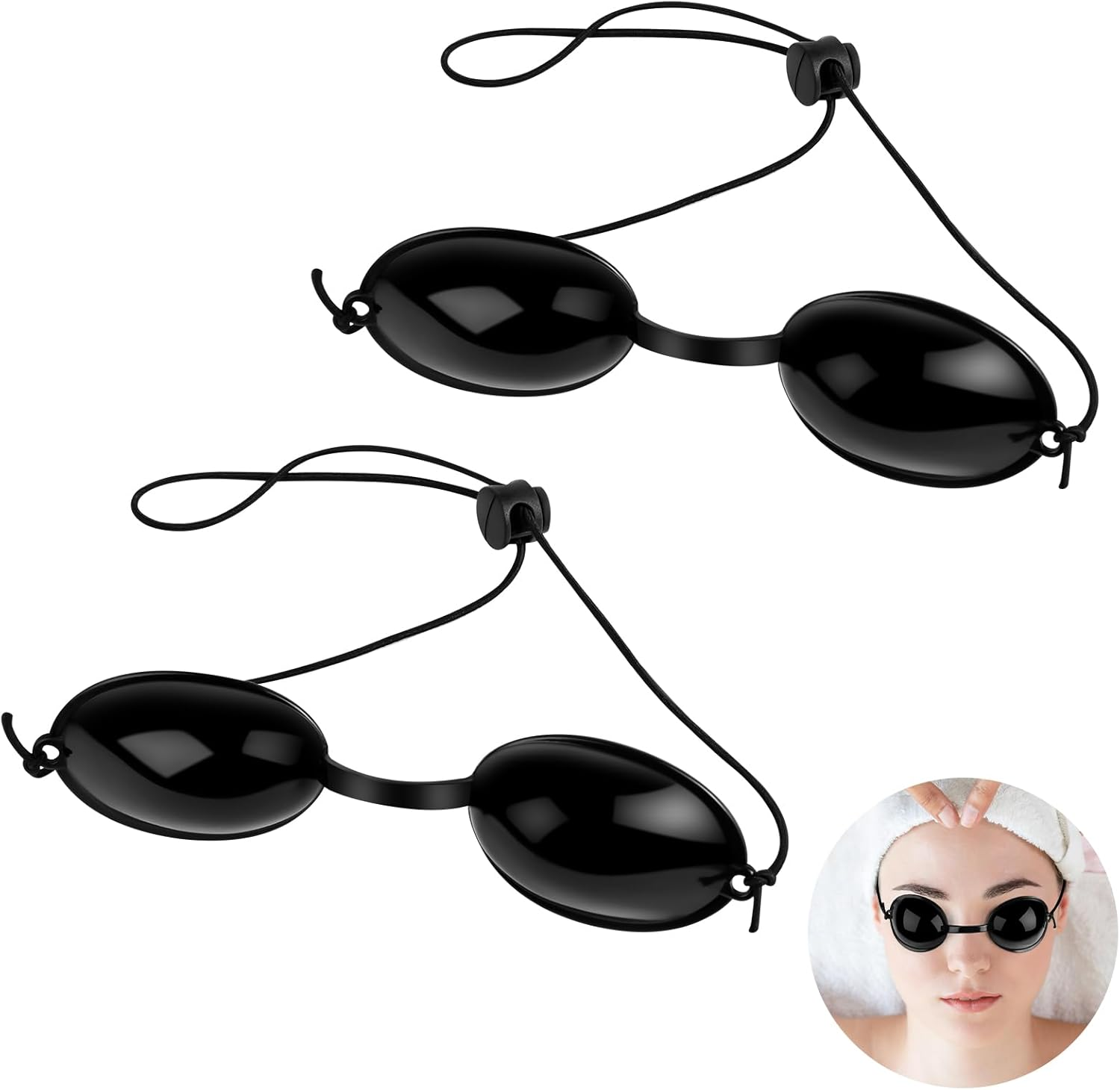 LOPHE UV Solarium Schutzbrille, Solarium Brille Mit Gummizug, Tanning Sunbed UV Eye Protection F&uuml;r Sonnenbank Beauty Sch&ouml;nheitsinstrument